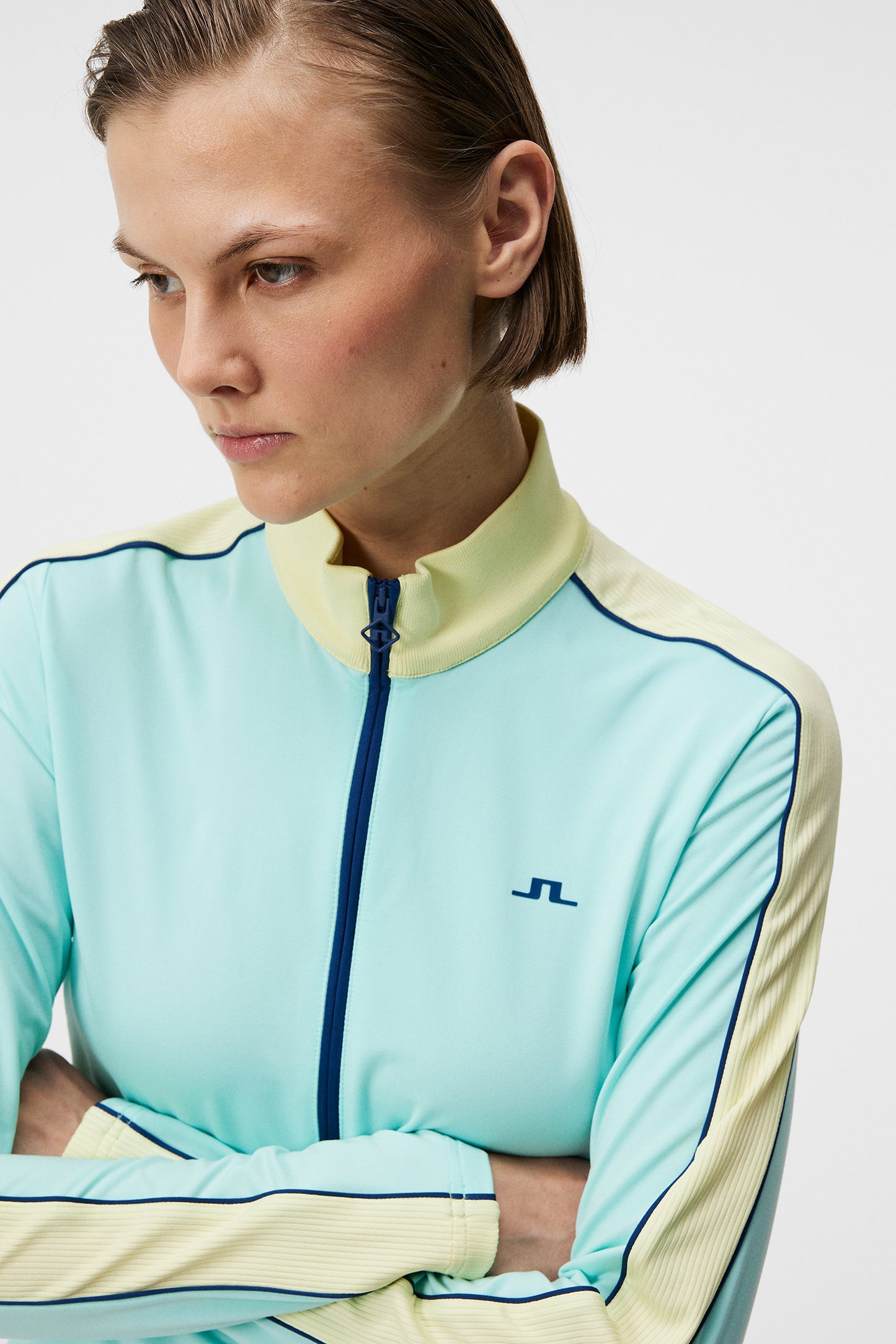 Tamara Mid Layer in Aruba Blue by J.Lindeberg