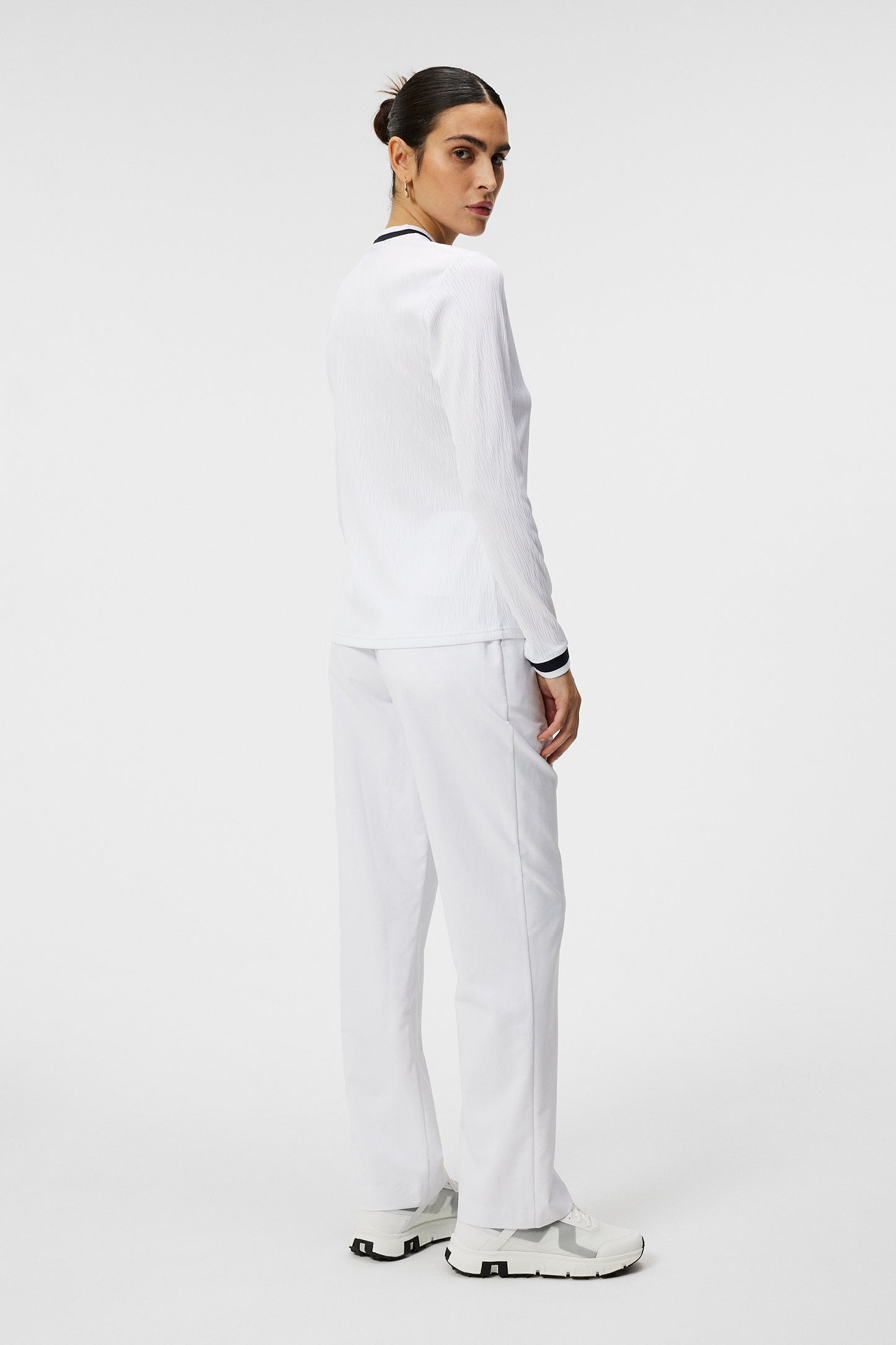 Leonor Mid Layer in White by J.Lindeberg