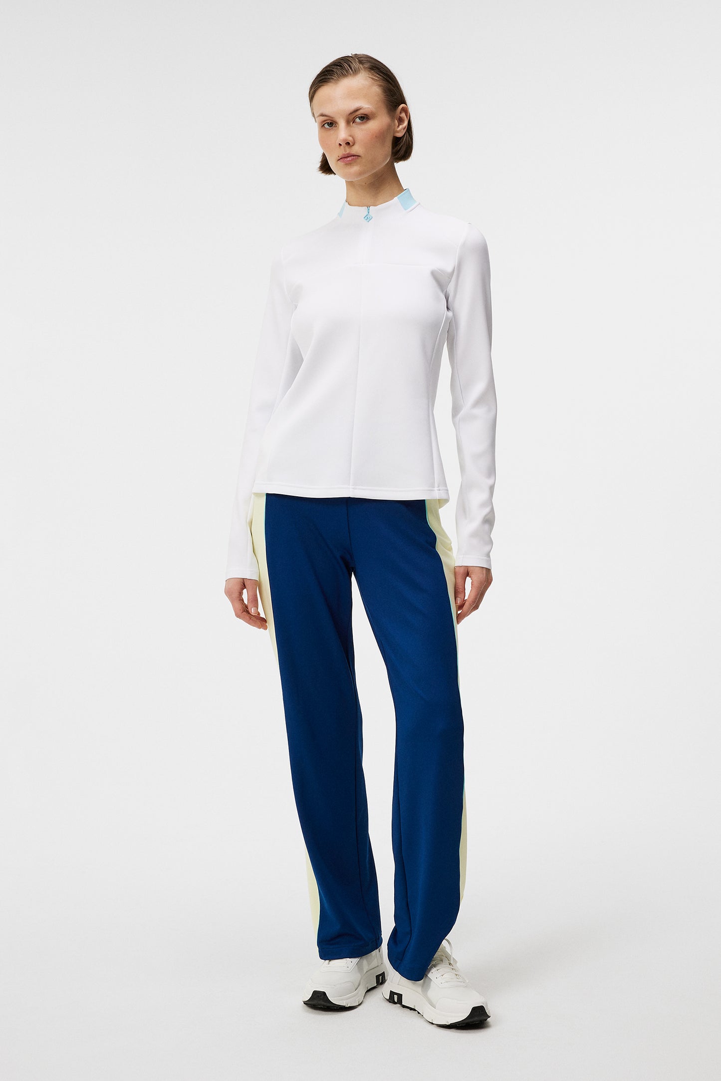 Faye Mid Layer in White by J.Lindeberg