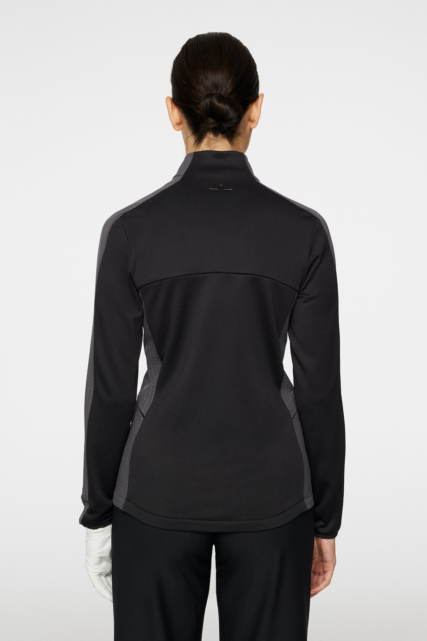 Nina Hybrid Mid Layer in Black by J.Lindeberg