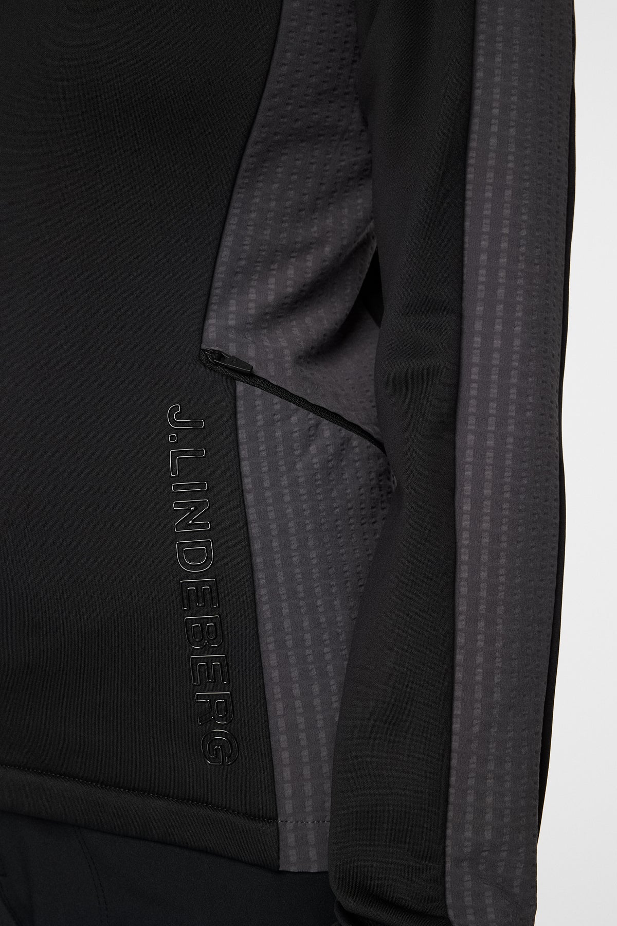 Nina Hybrid Mid Layer in Black by J.Lindeberg