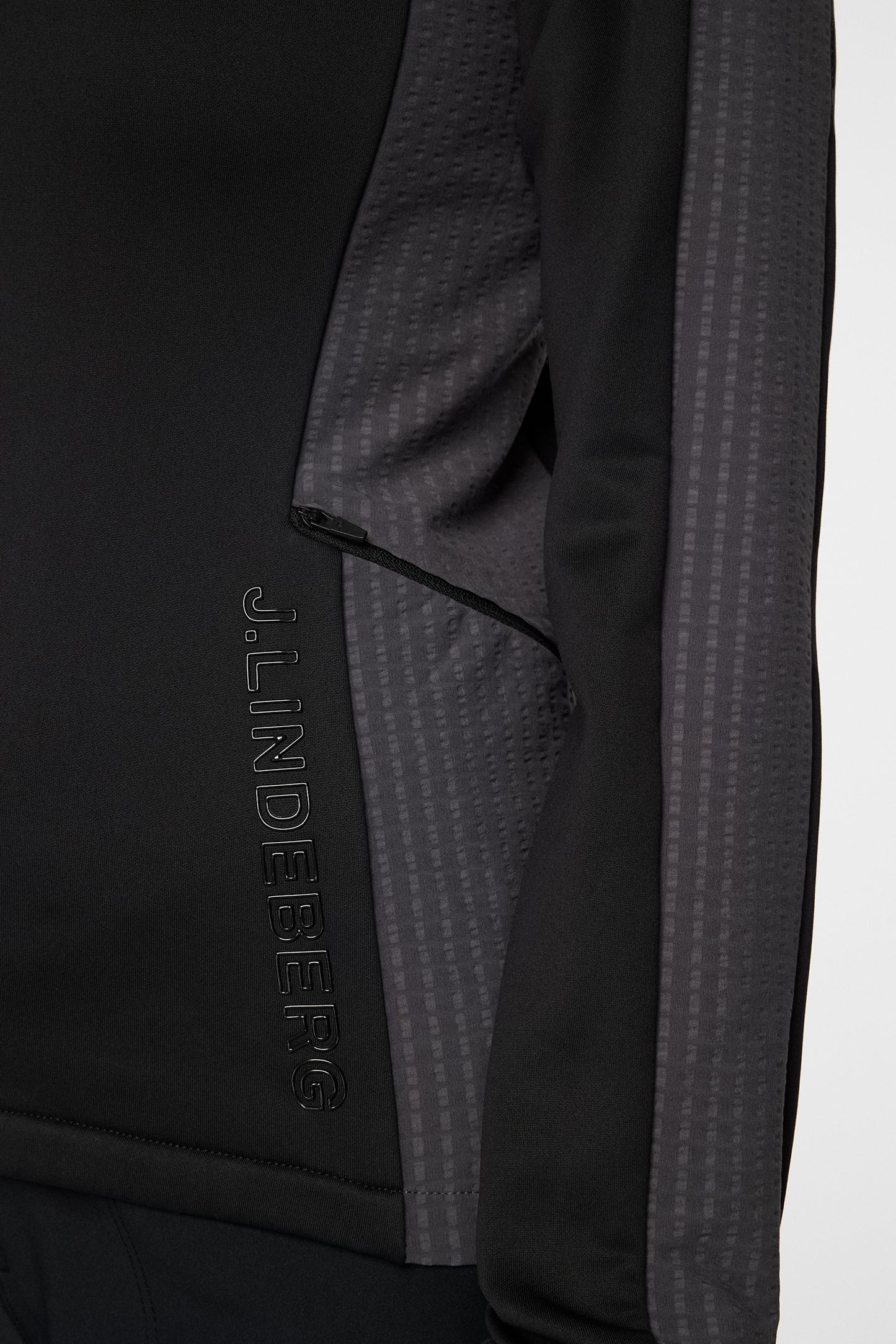 Nina Hybrid Mid Layer in Black by J.Lindeberg