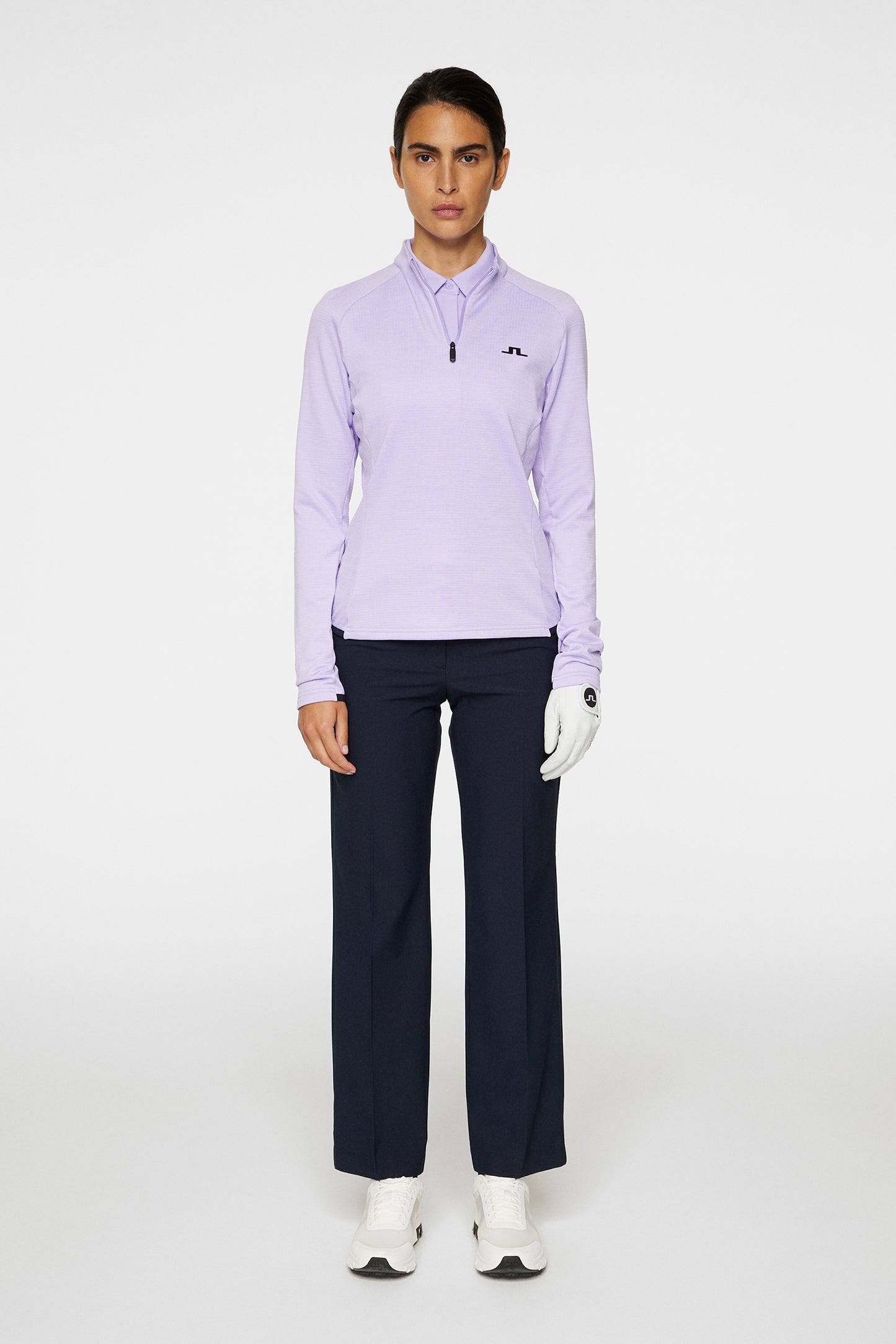 Steffi Mid Layer in Lavender Melange by J.Lindeberg