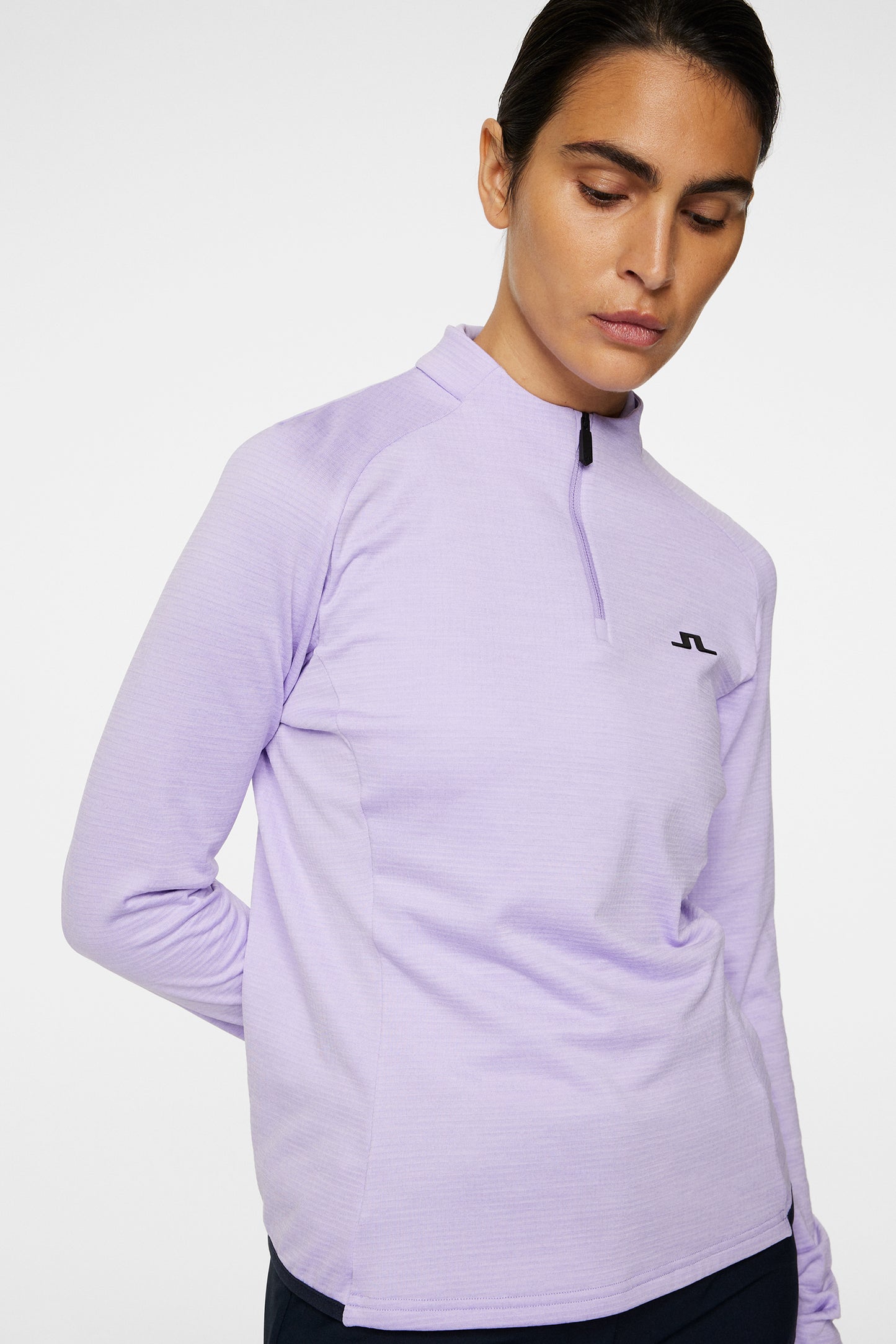Steffi Mid Layer in Lavender Melange by J.Lindeberg