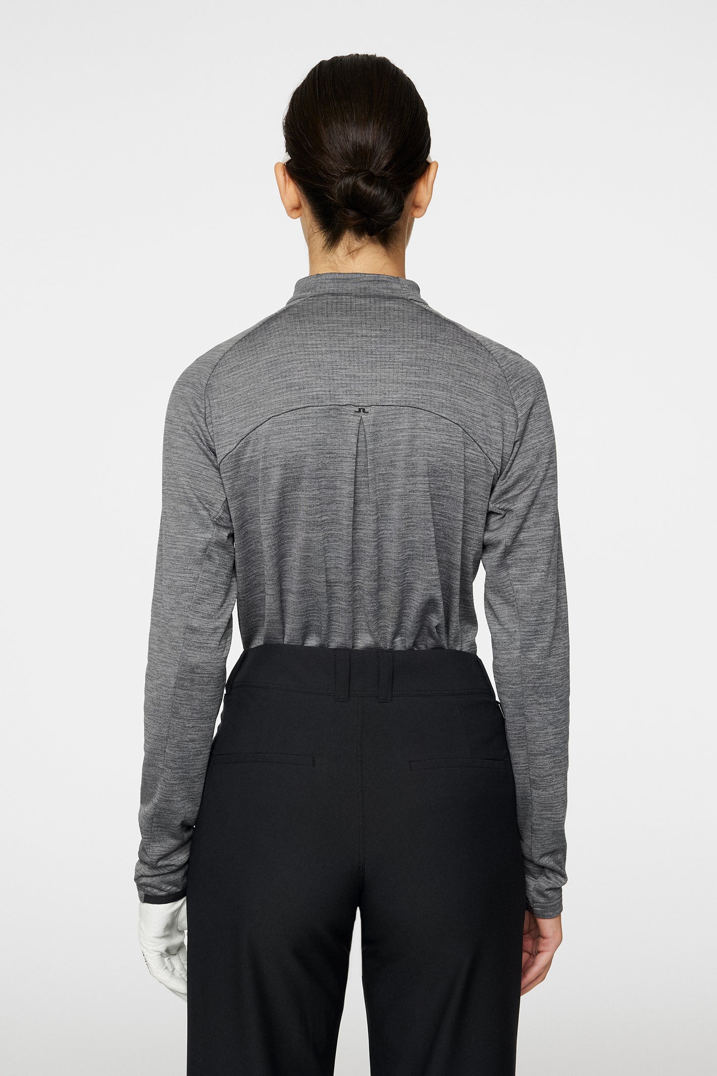 Steffi Mid Layer in Dark Grey Melange by J.Lindeberg
