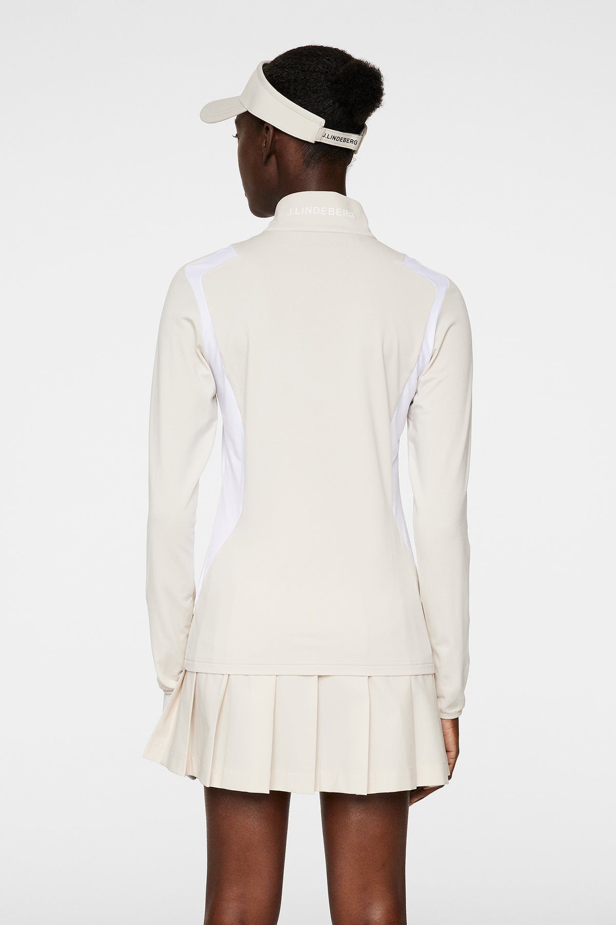 Mae Zip Mid Layer in Moonbeam by J.Lindeberg