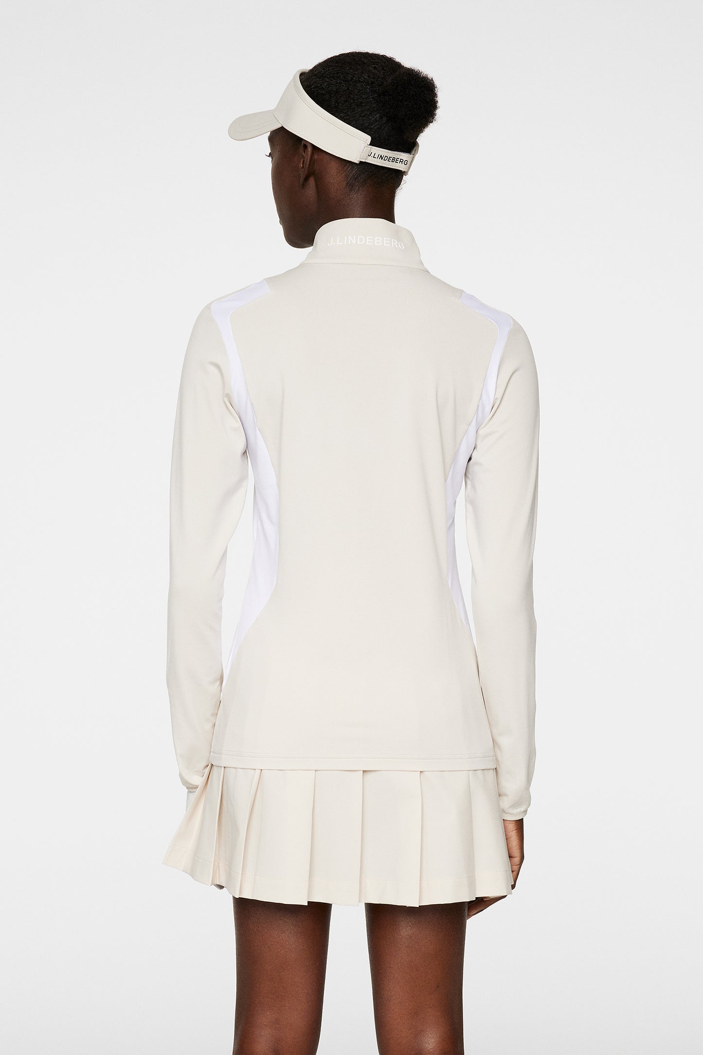 Mae Zip Mid Layer in Moonbeam by J.Lindeberg