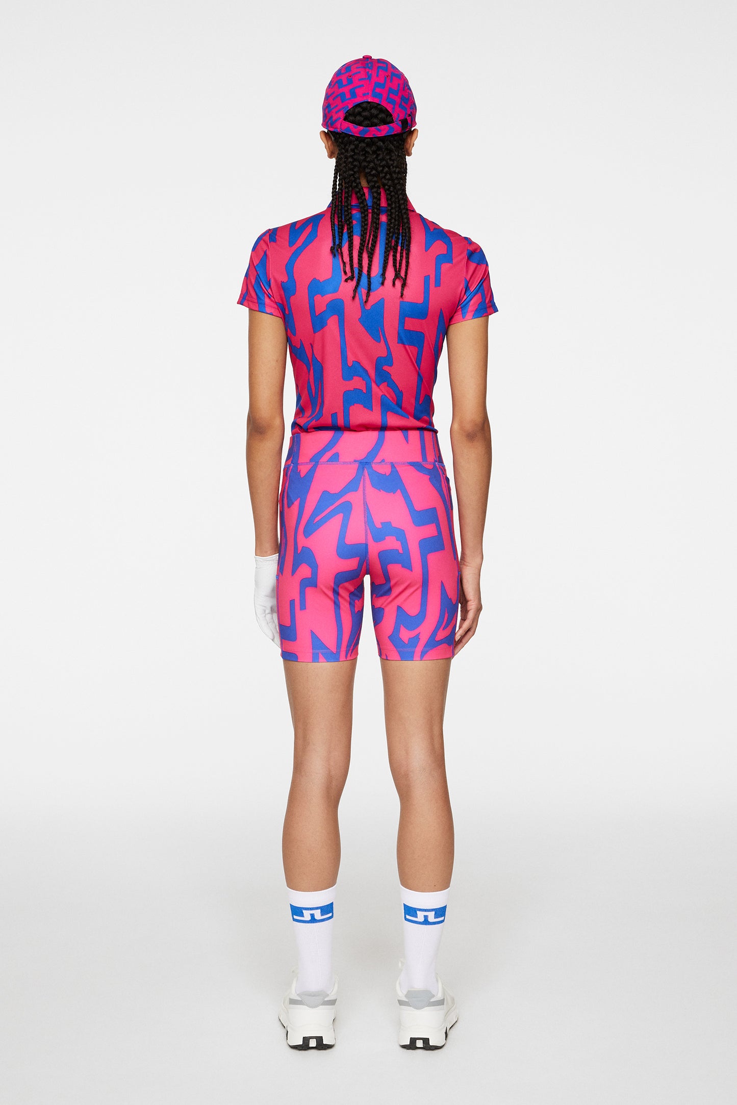 Nova Short Tights in Glitch Bridge Pink by J.Lindeberg