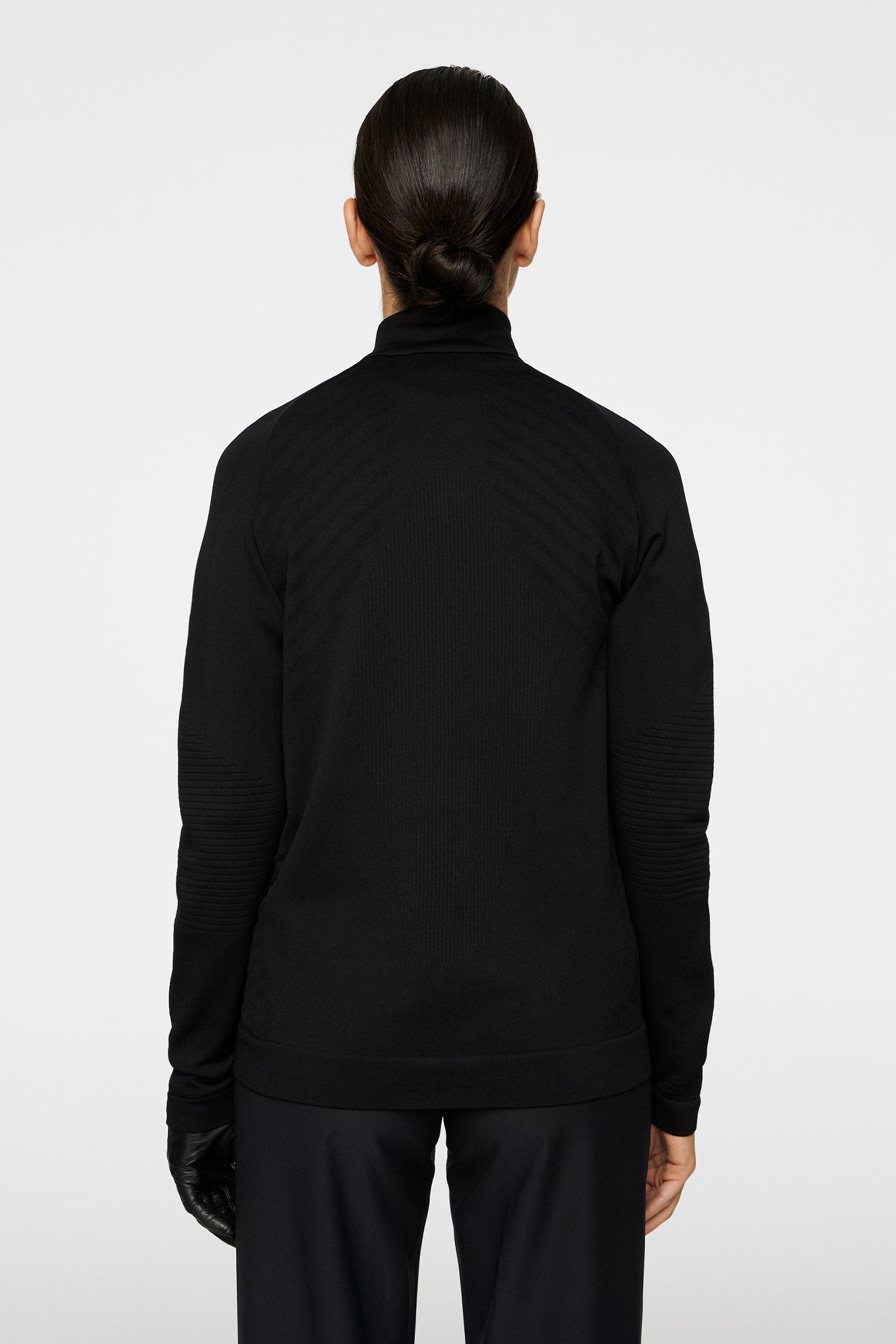 Elowen Seamless Mid Layer in Black by J.Lindeberg