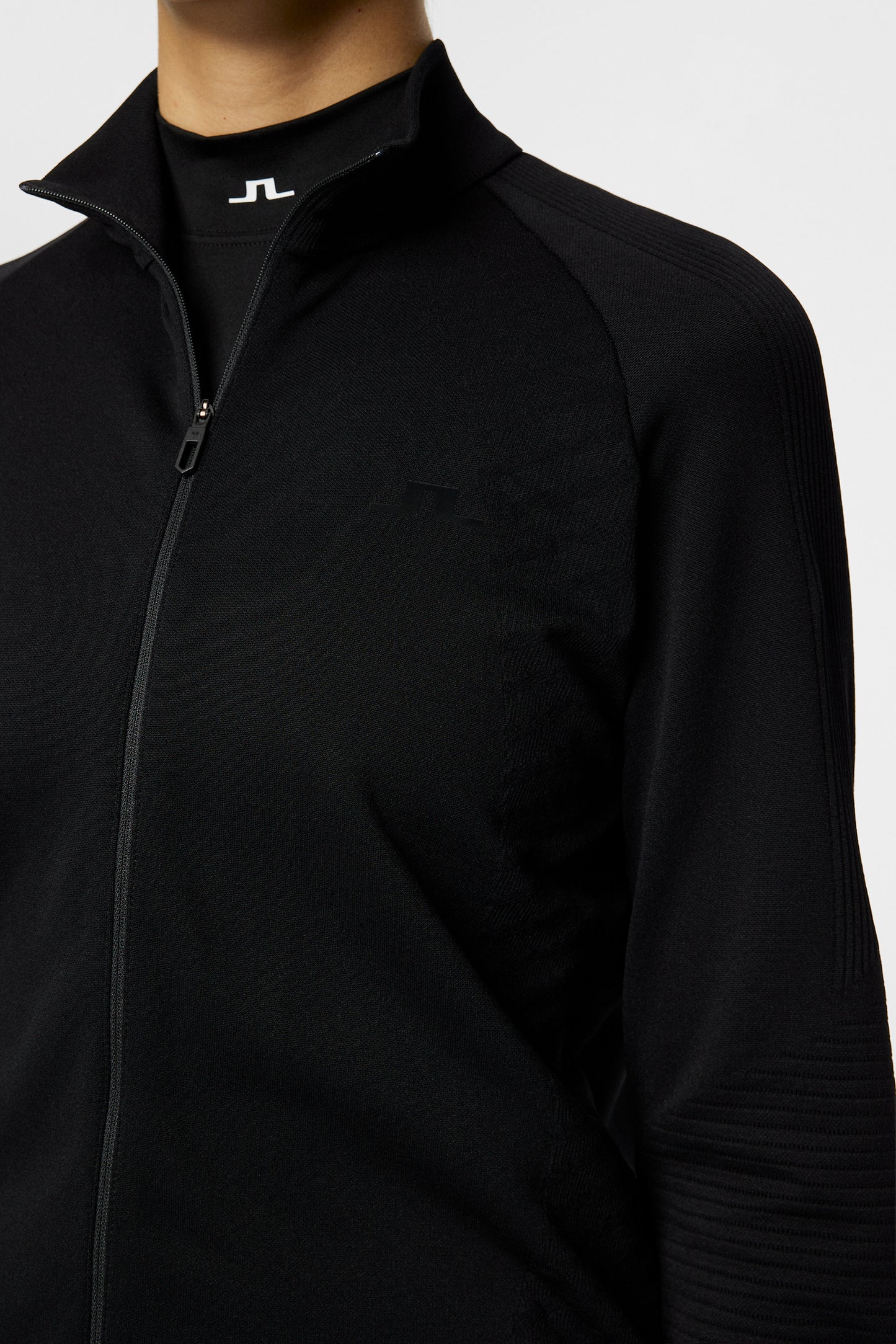 Elowen Seamless Mid Layer in Black by J.Lindeberg