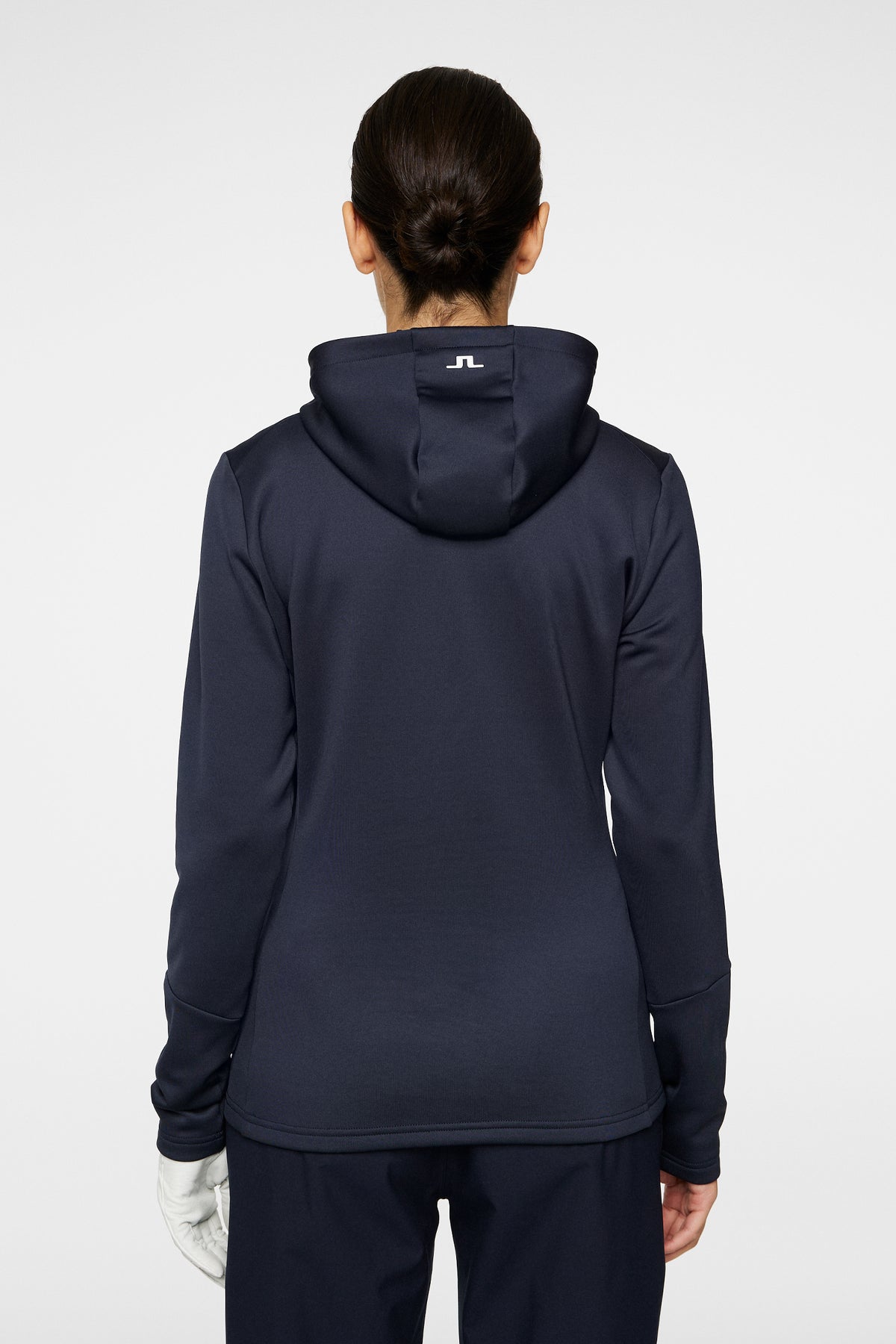 W Aerial Quarter Zip Hood in JL Navy by J.Lindeberg