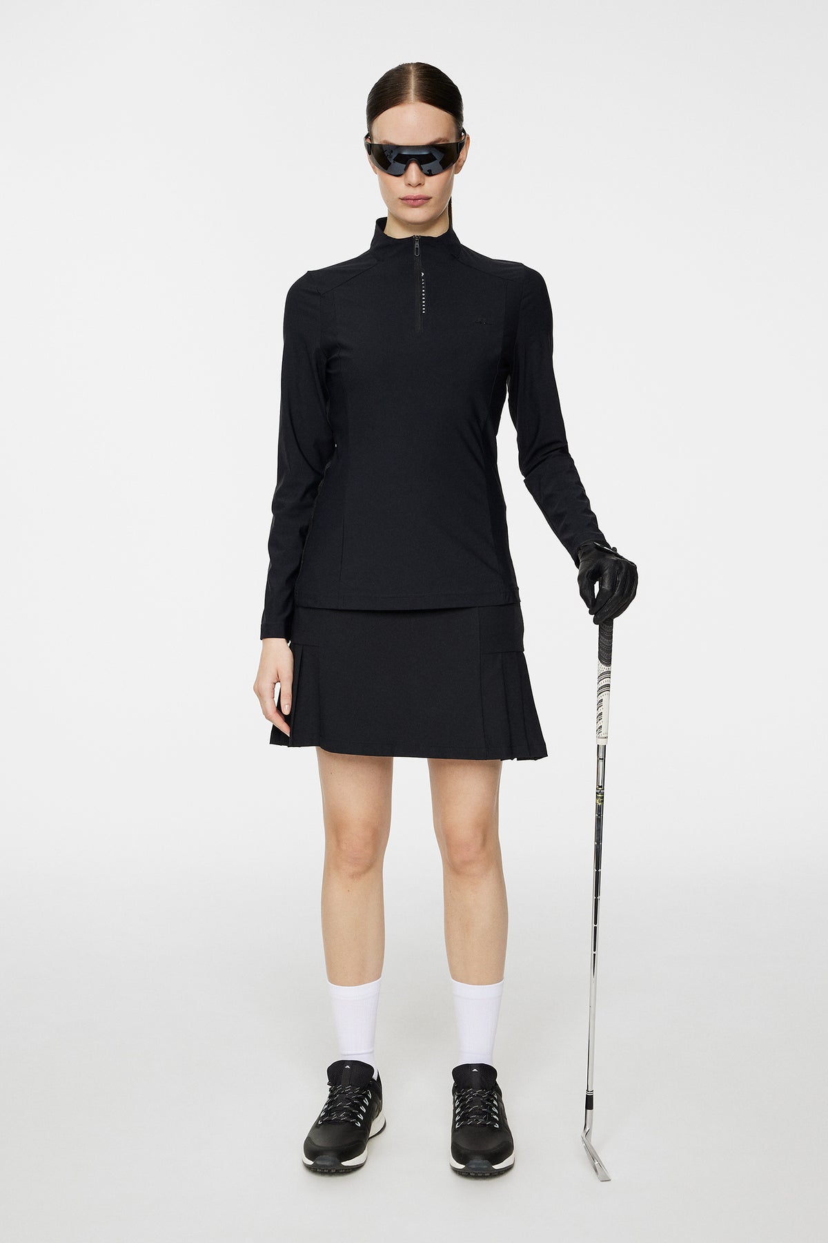 Sonja Tech Mid Layer in Black by J.Lindeberg