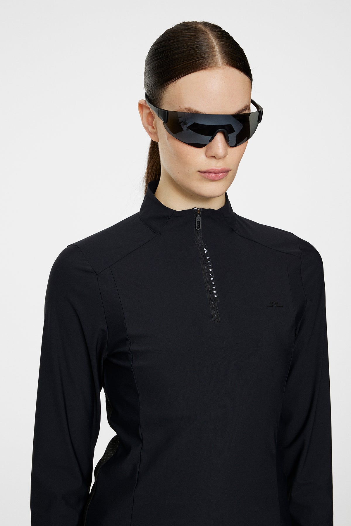 Sonja Tech Mid Layer in Black by J.Lindeberg