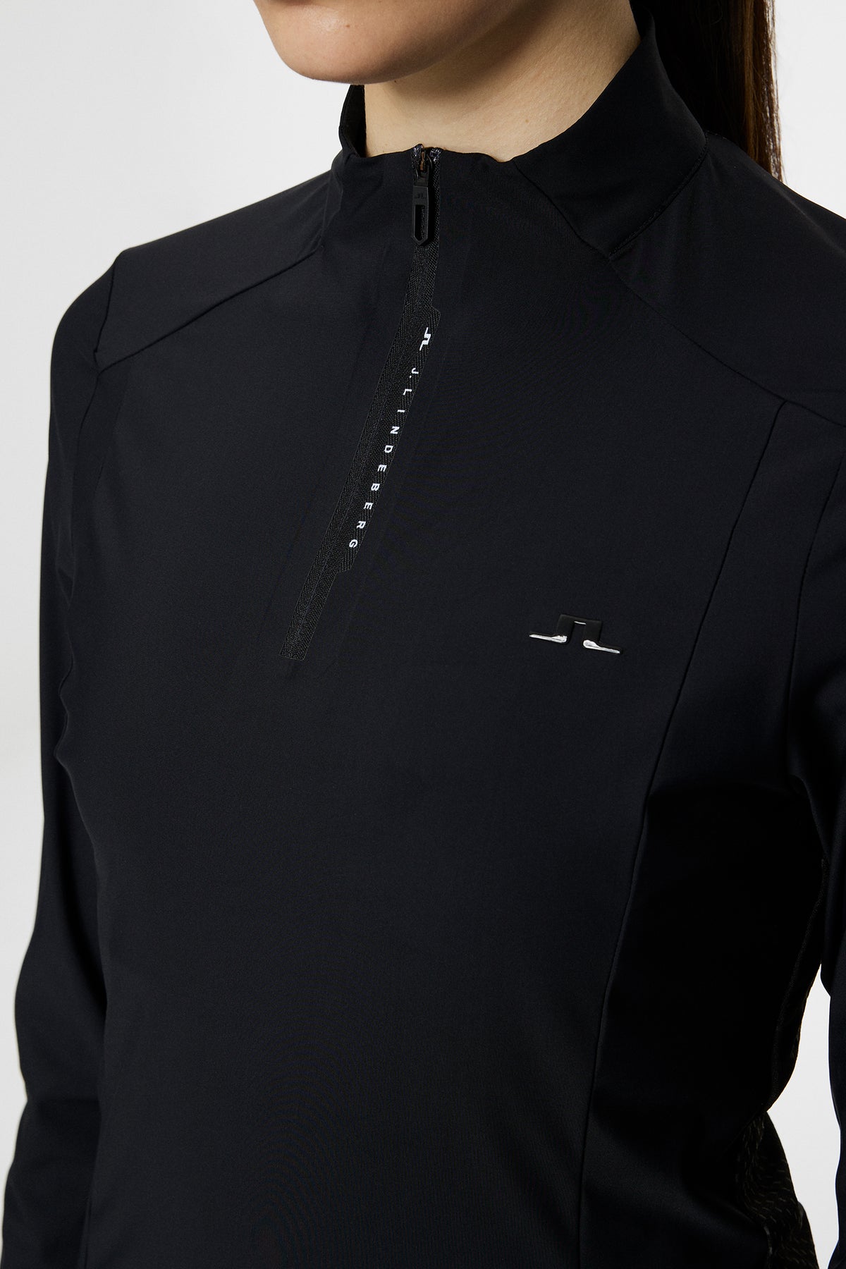 Sonja Tech Mid Layer in Black by J.Lindeberg
