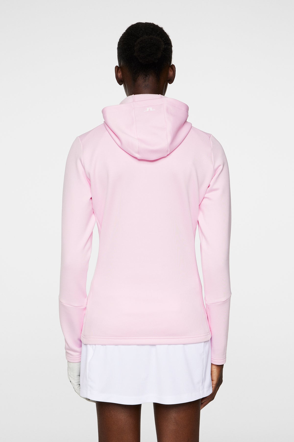 W Aerial Quarter Zip Hood in Nosegay by J.Lindeberg