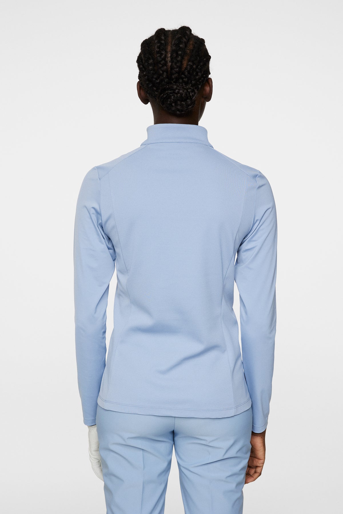 Cindy Quarter Zip Mid Layer in Rain Washed by J.Lindeberg