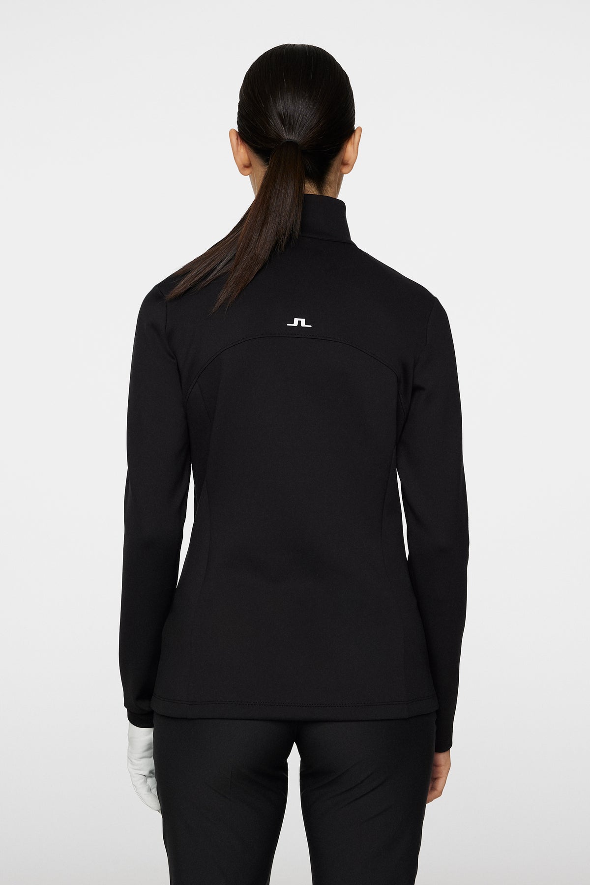 Lorelei Quarter Zip Mid Layer in Black by J.Lindeberg