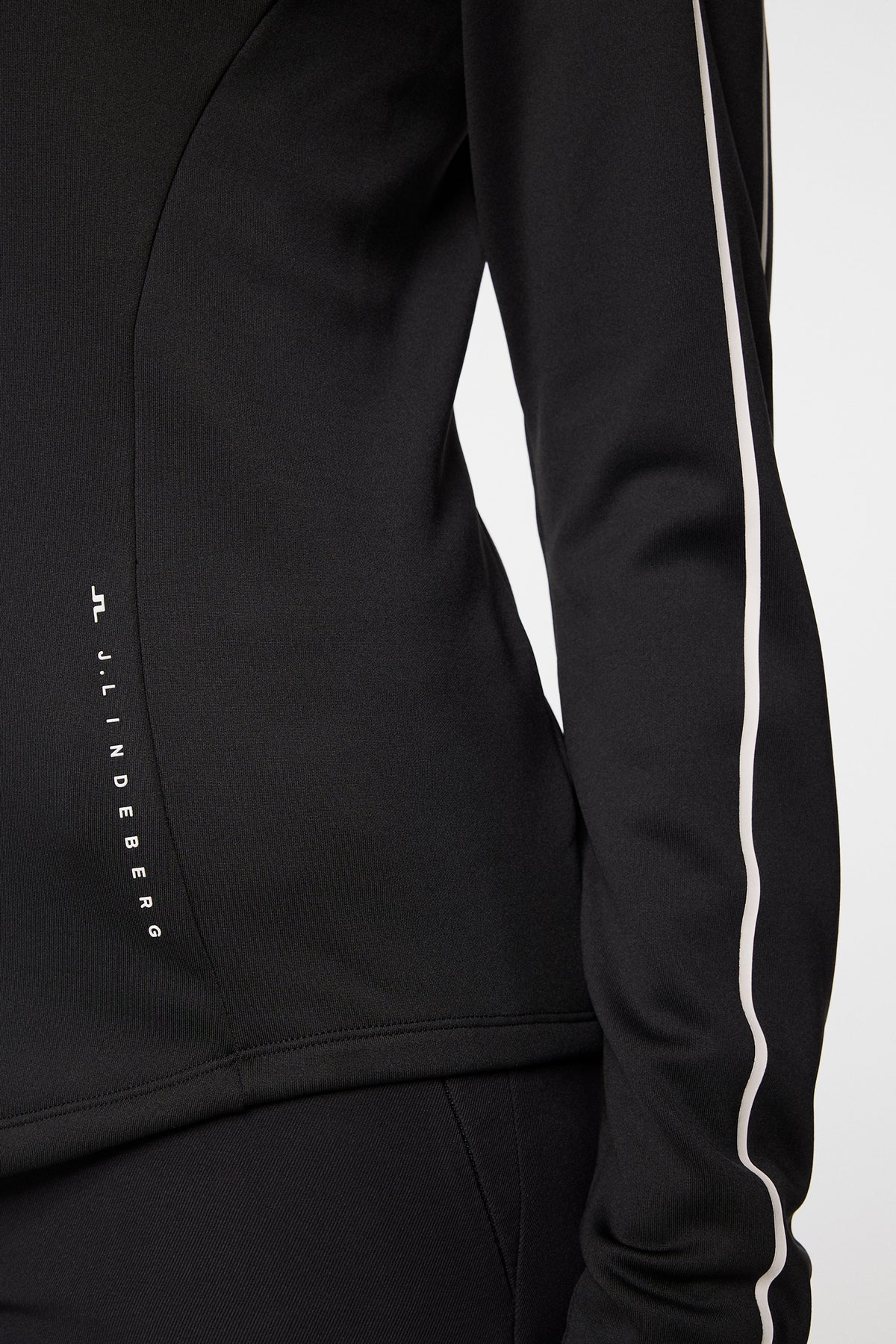 Nefe Quarter Zip Mid Layer in Black by J.Lindeberg