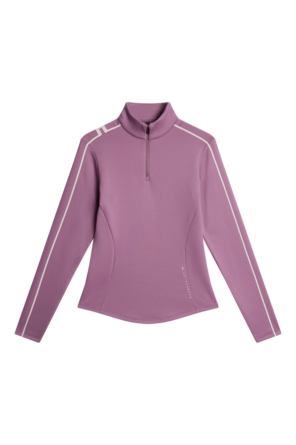 Nefe Quarter Zip Mid Layer in Very Grape by J.Lindeberg