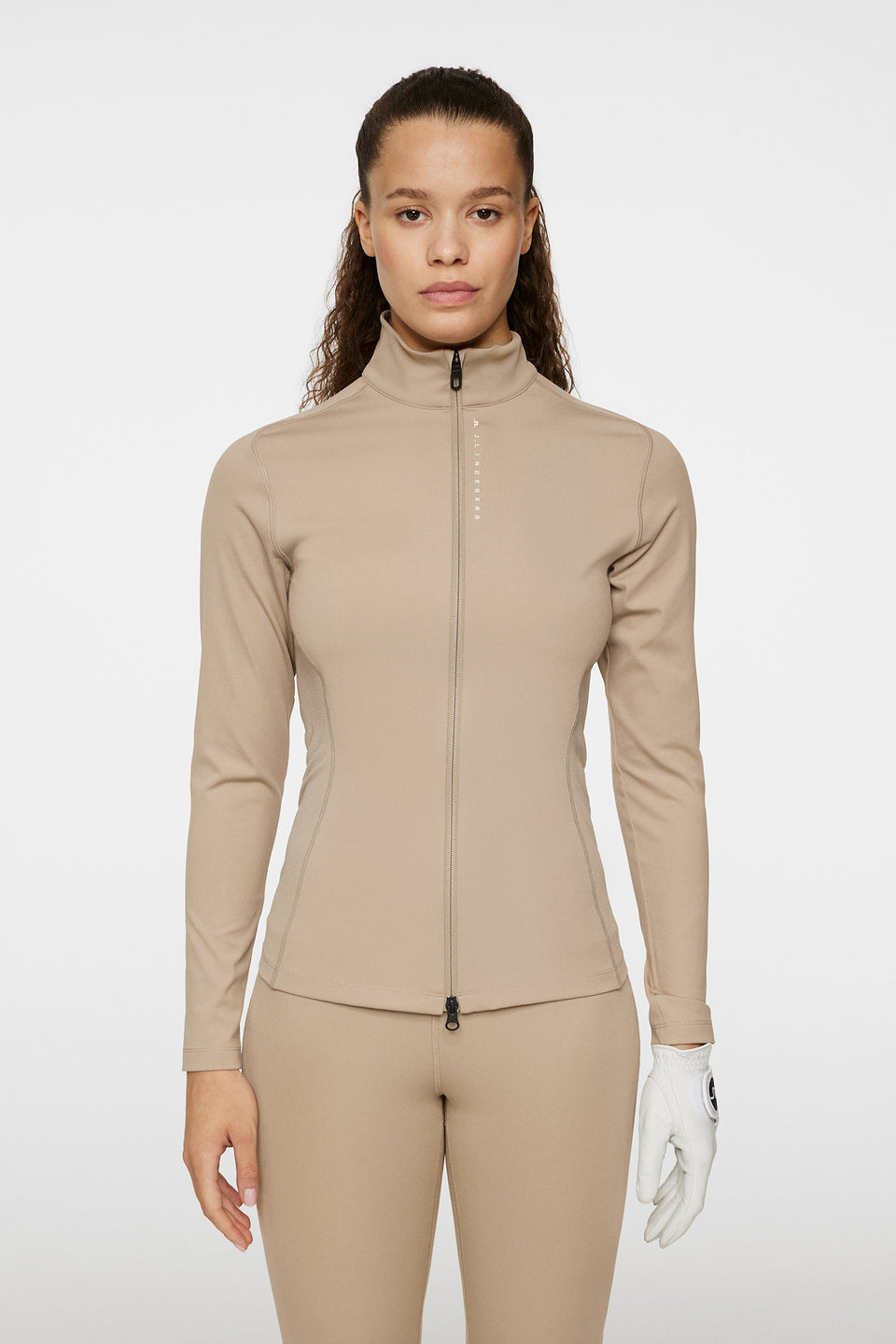 Mel Zip Mid Layer / Vintage Khaki
