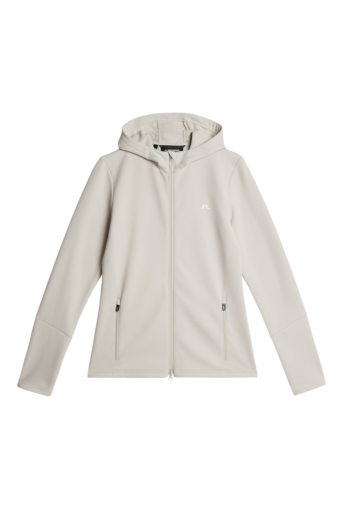 W Aerial Zip Hood in Moonbeam by J.Lindeberg