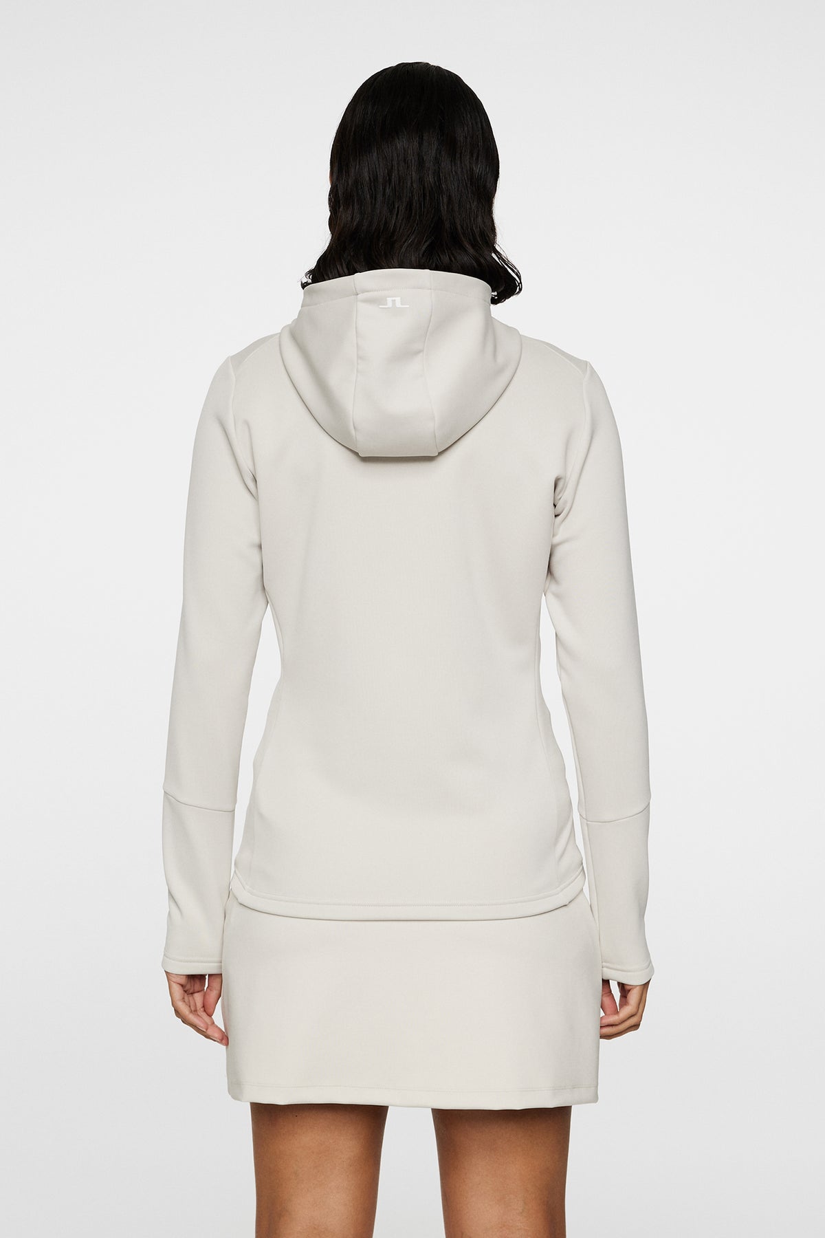 W Aerial Zip Hood in Moonbeam by J.Lindeberg