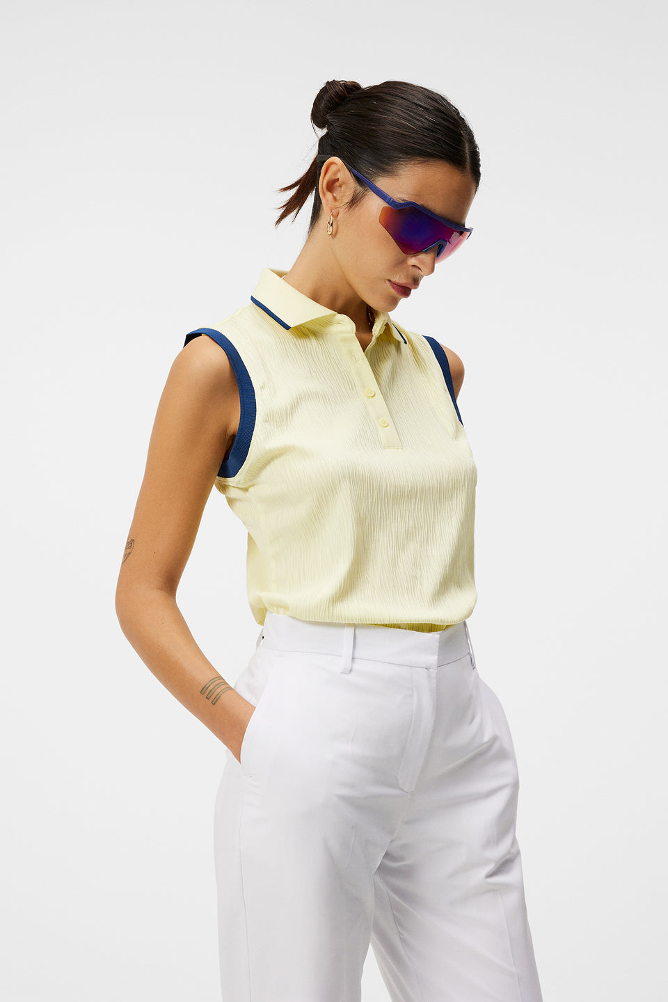 Lila Sleeveless Top / Wax Yellow
