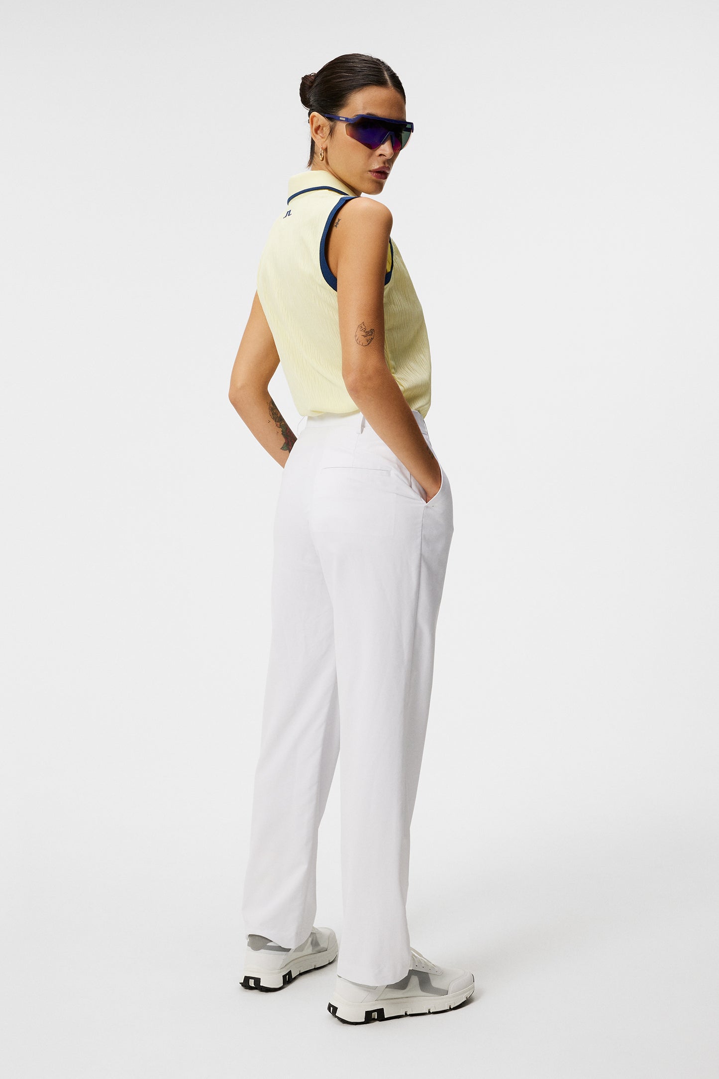 Lila Sleeveless Top in Wax Yellow by J.Lindeberg
