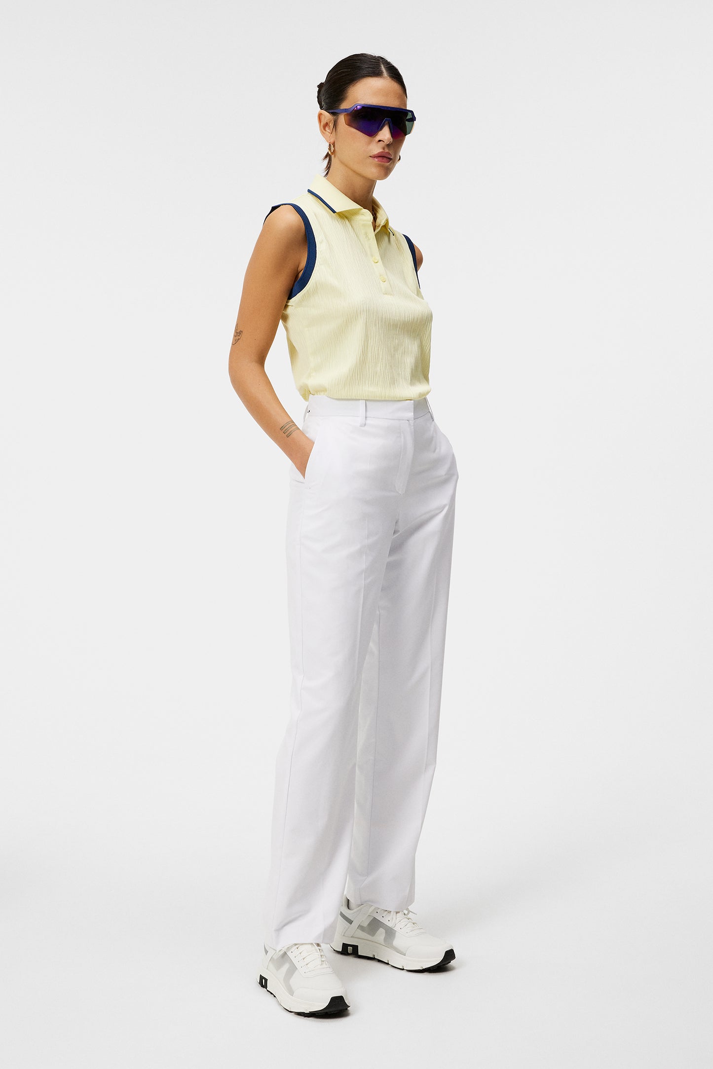 Lila Sleeveless Top in Wax Yellow by J.Lindeberg
