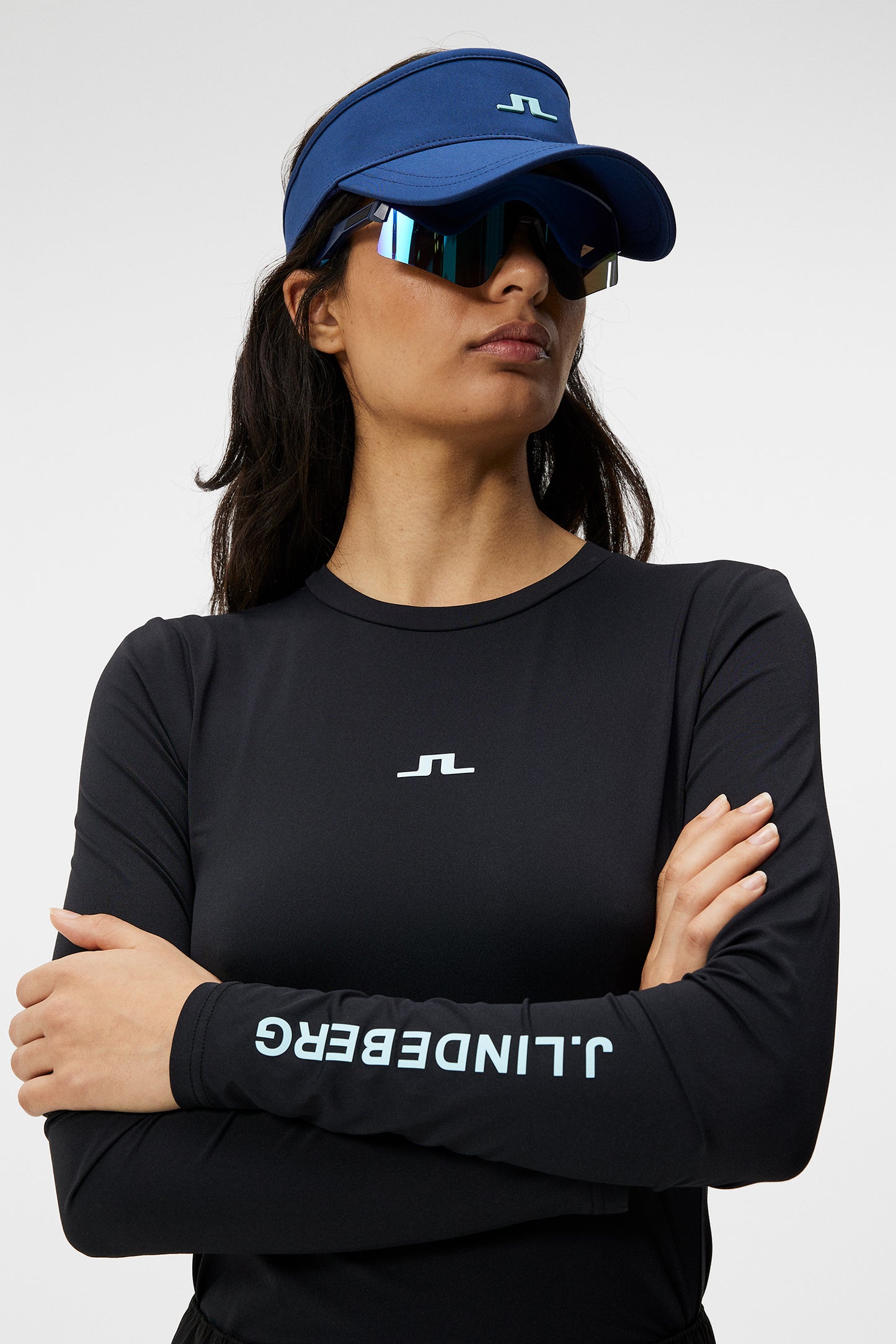 Tekla Crew Neck Top in Black by J.Lindeberg