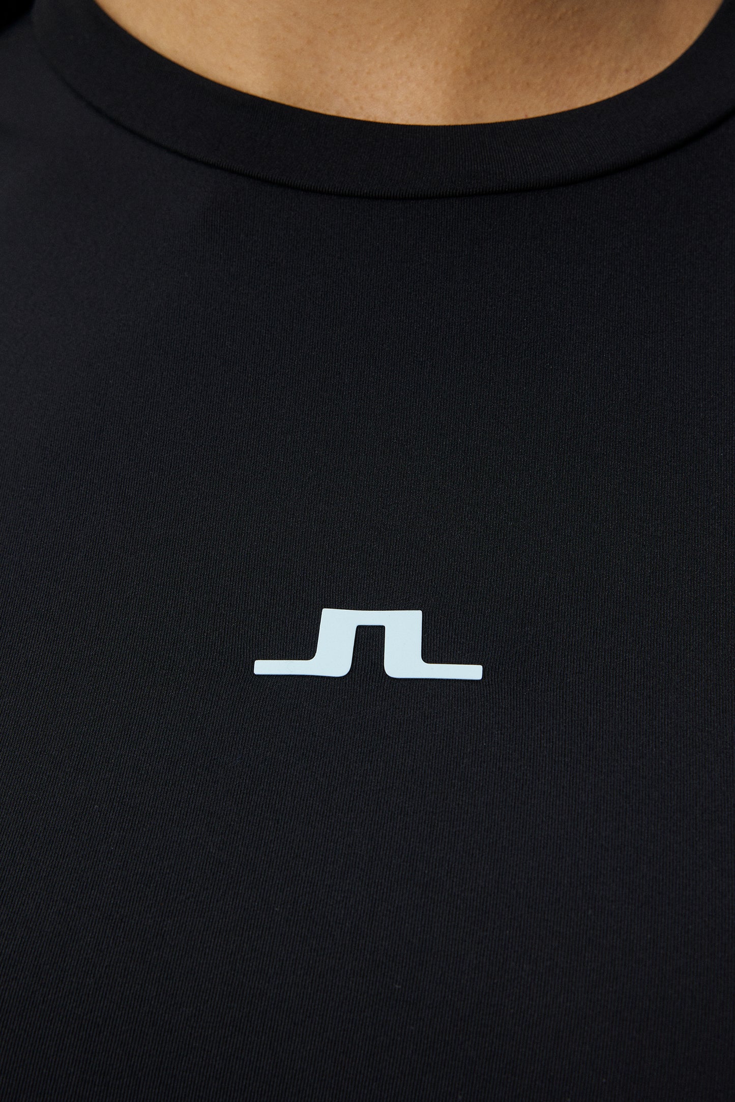 Tekla Crew Neck Top in Black by J.Lindeberg
