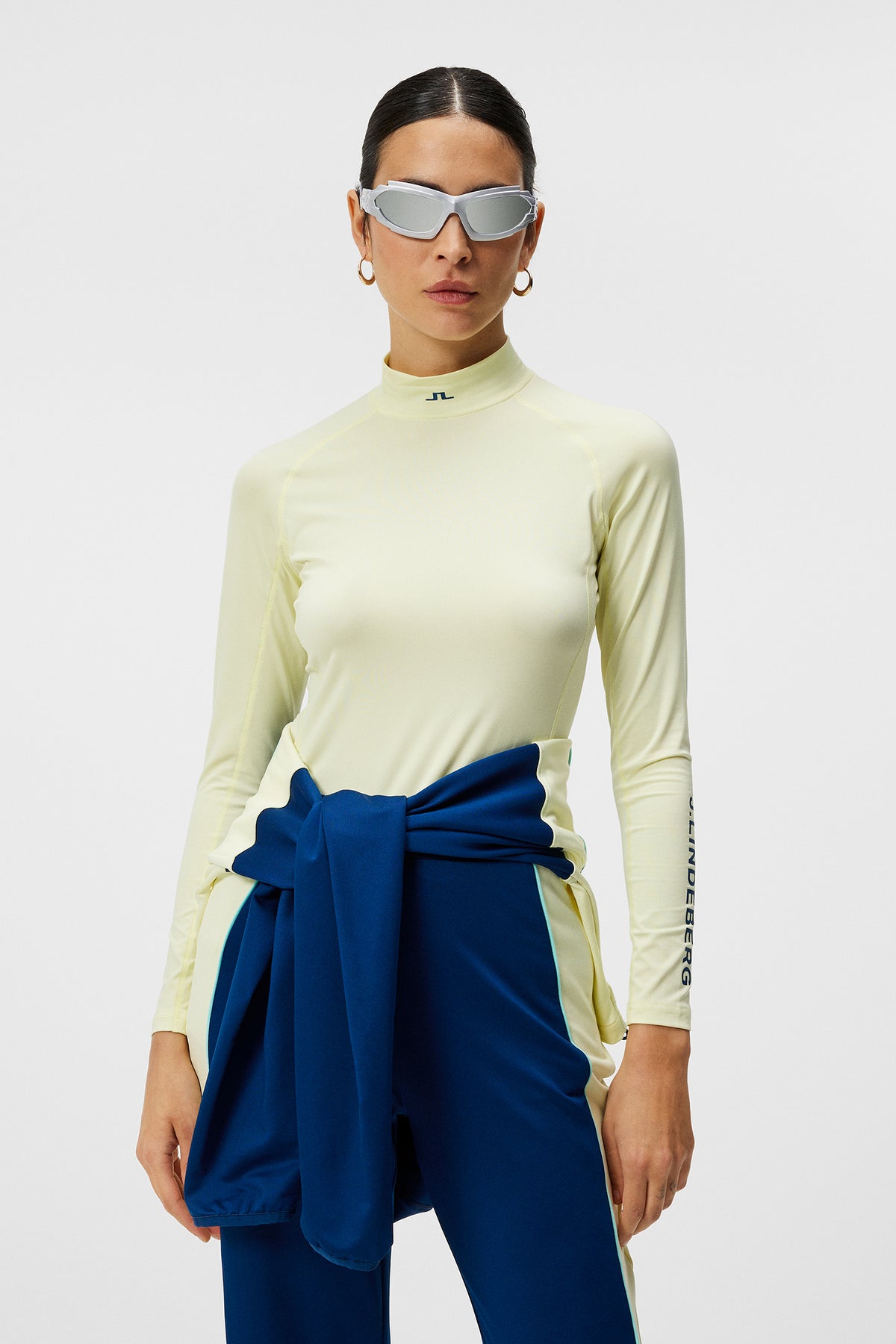 Asa Soft Compression Top in Wax Yellow by J.Lindeberg