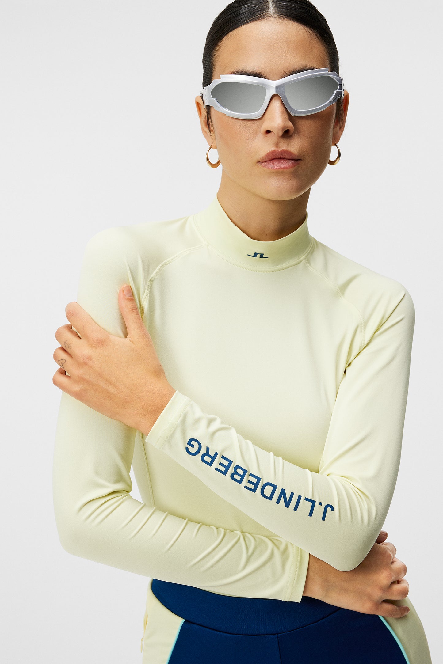 Asa Soft Compression Top in Wax Yellow by J.Lindeberg