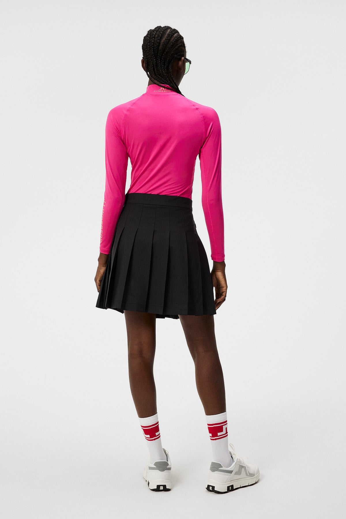 Asa Soft Compression Top in Fuchsia Purple by J.Lindeberg