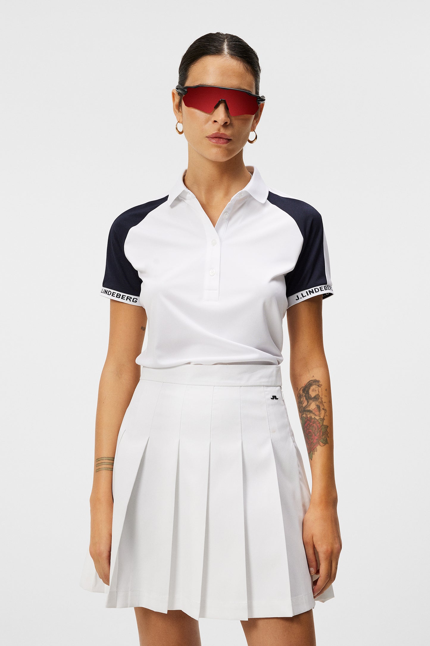 Perinne Polo in White by J.Lindeberg