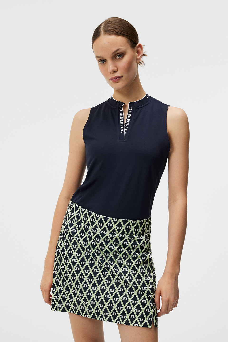 Leya Sleeveless Top / JL Navy