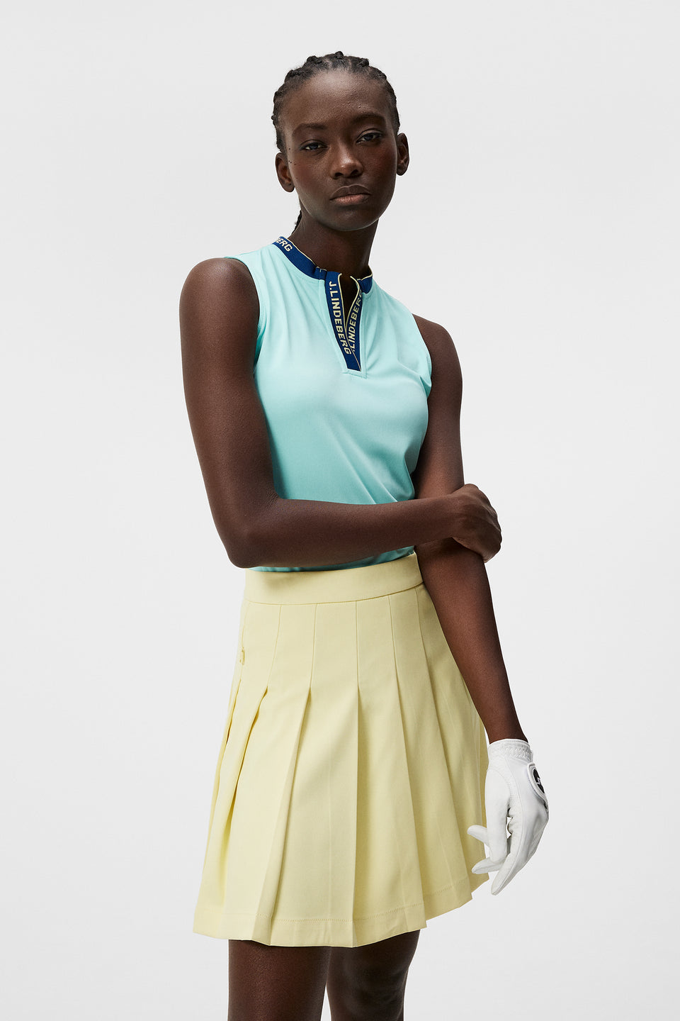 Leya Sleeveless Top / Aruba Blue