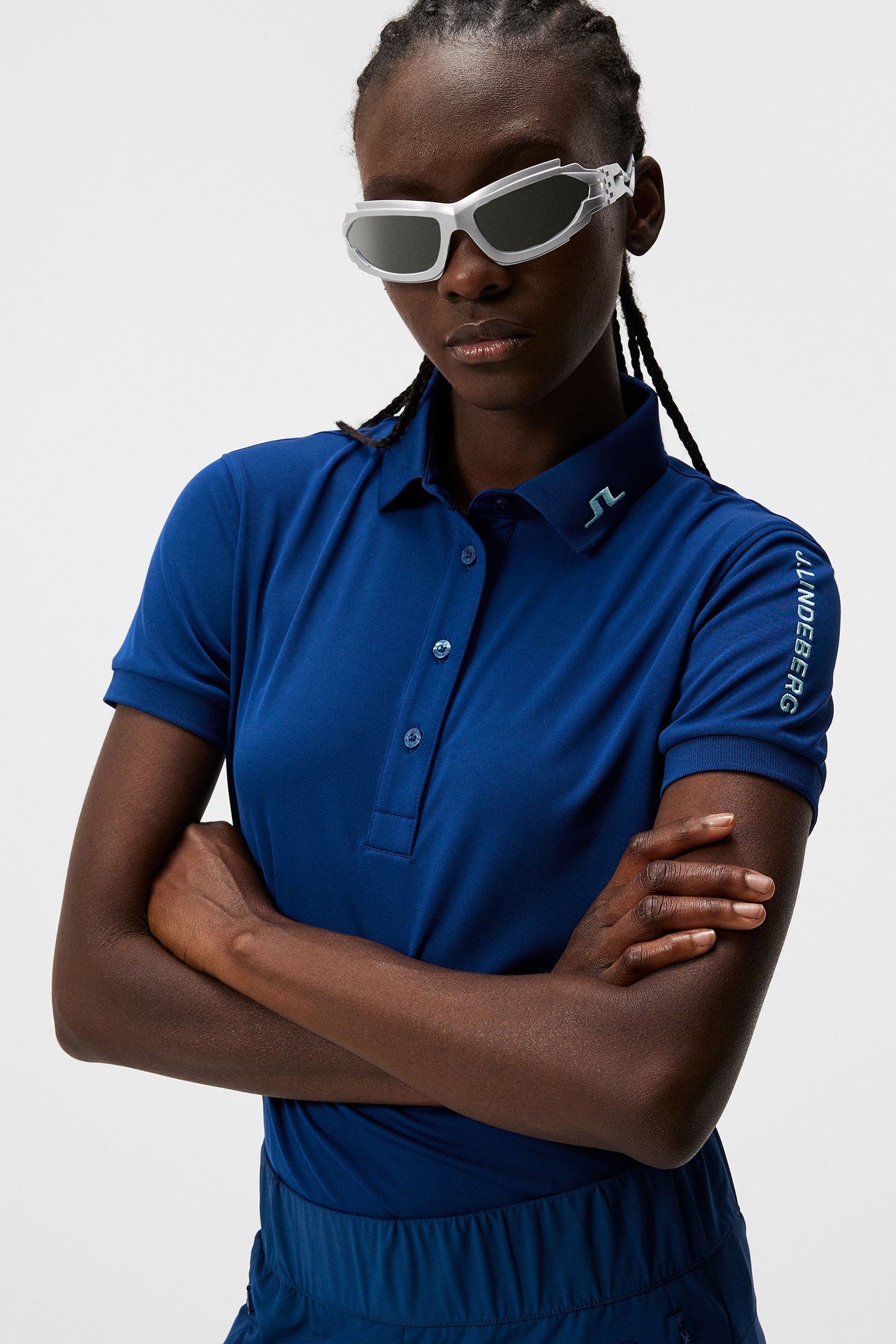 Tour Tech Polo in Estate Blue by J.Lindeberg