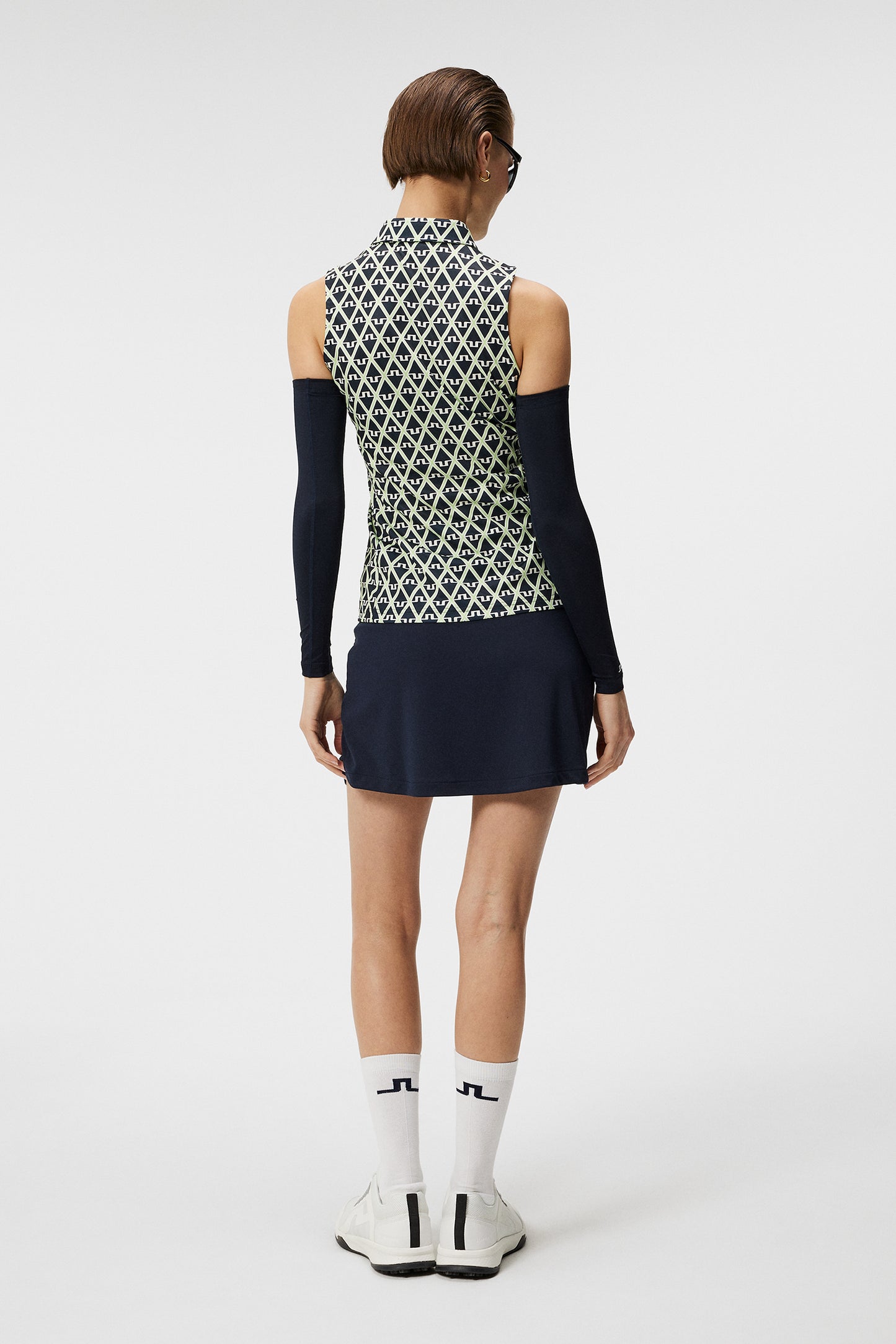 Dena Print Sleeveless Top in Geo JL Navy by J.Lindeberg