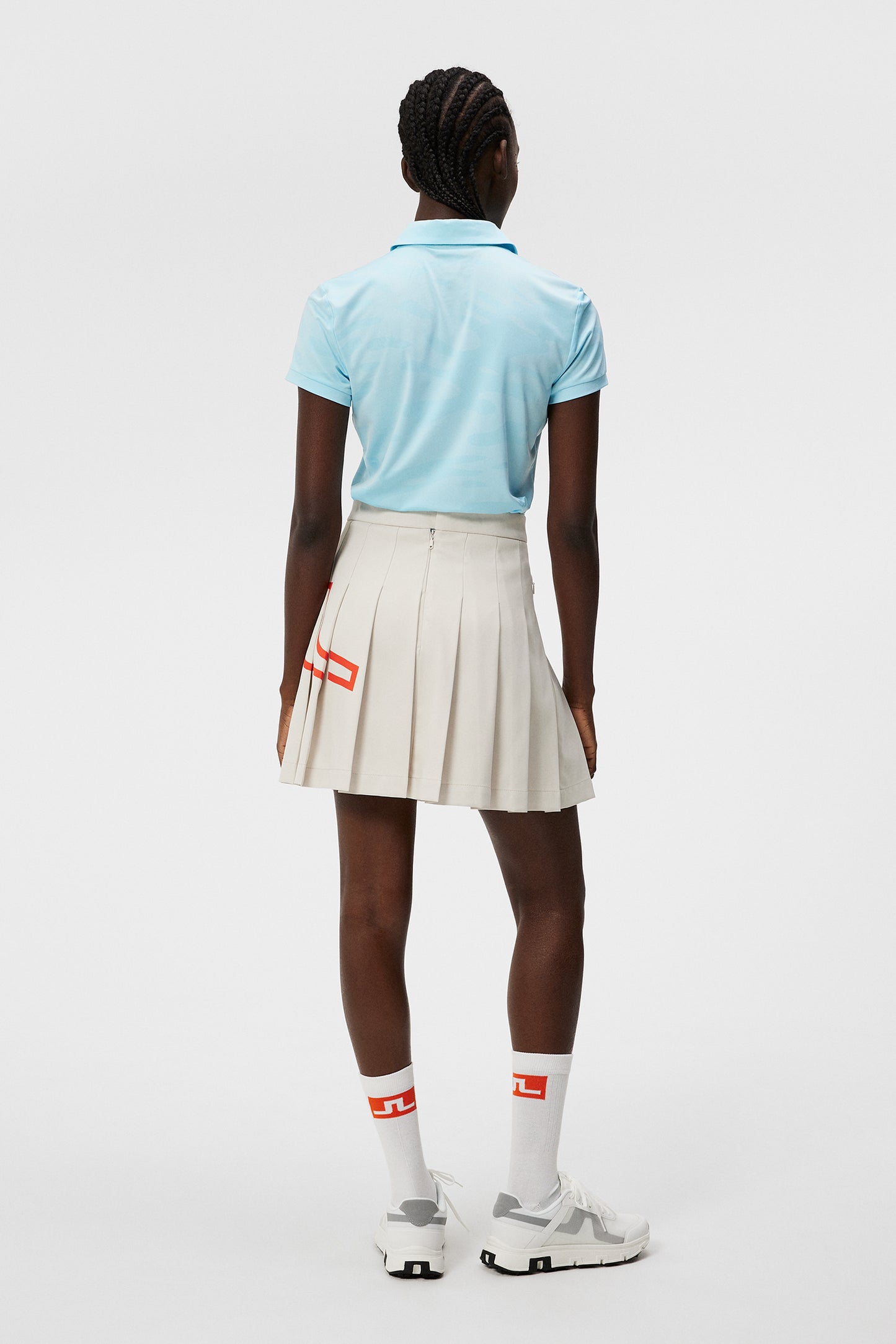 Alaya Jacquard Polo in Neptune Jacquard Atomizer by J.Lindeberg