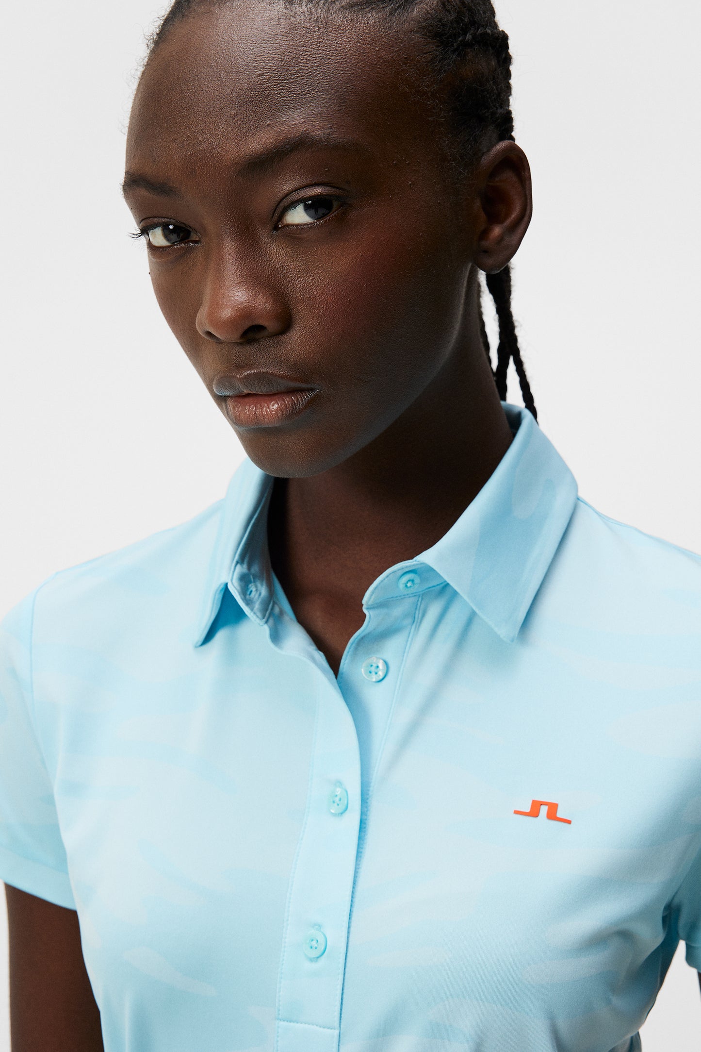 Alaya Jacquard Polo in Neptune Jacquard Atomizer by J.Lindeberg