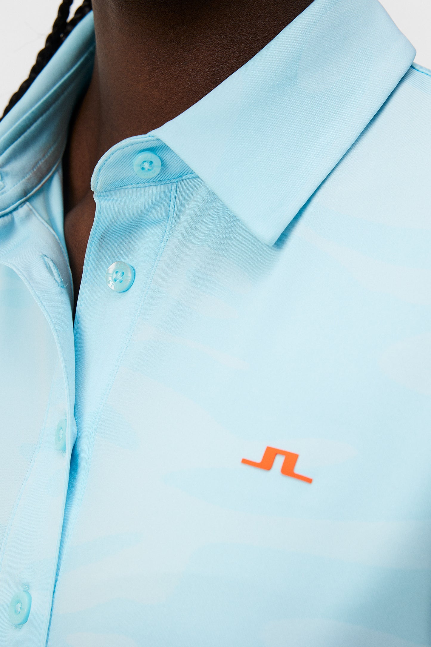 Alaya Jacquard Polo in Neptune Jacquard Atomizer by J.Lindeberg