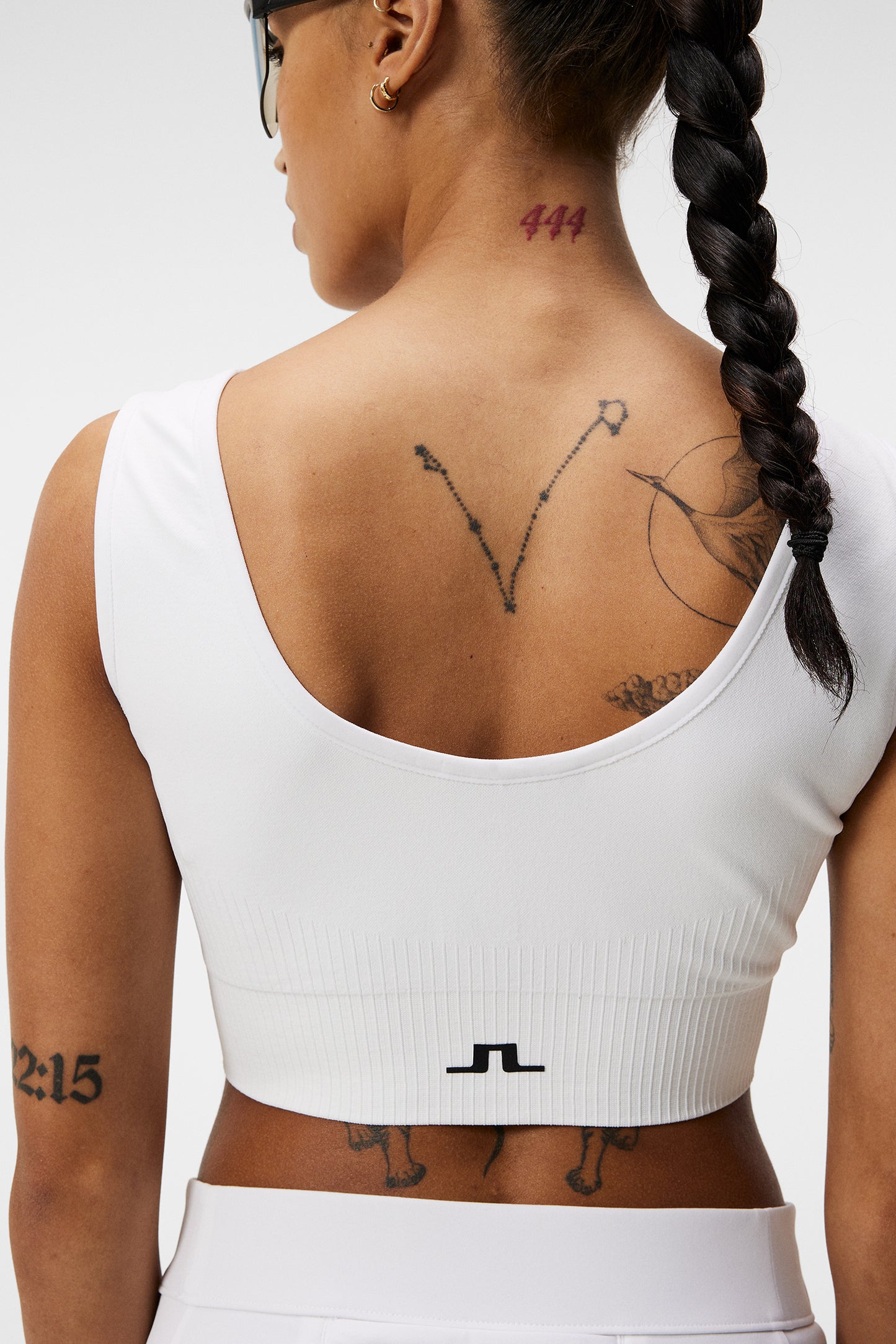 Rafiki Top in White by J.Lindeberg