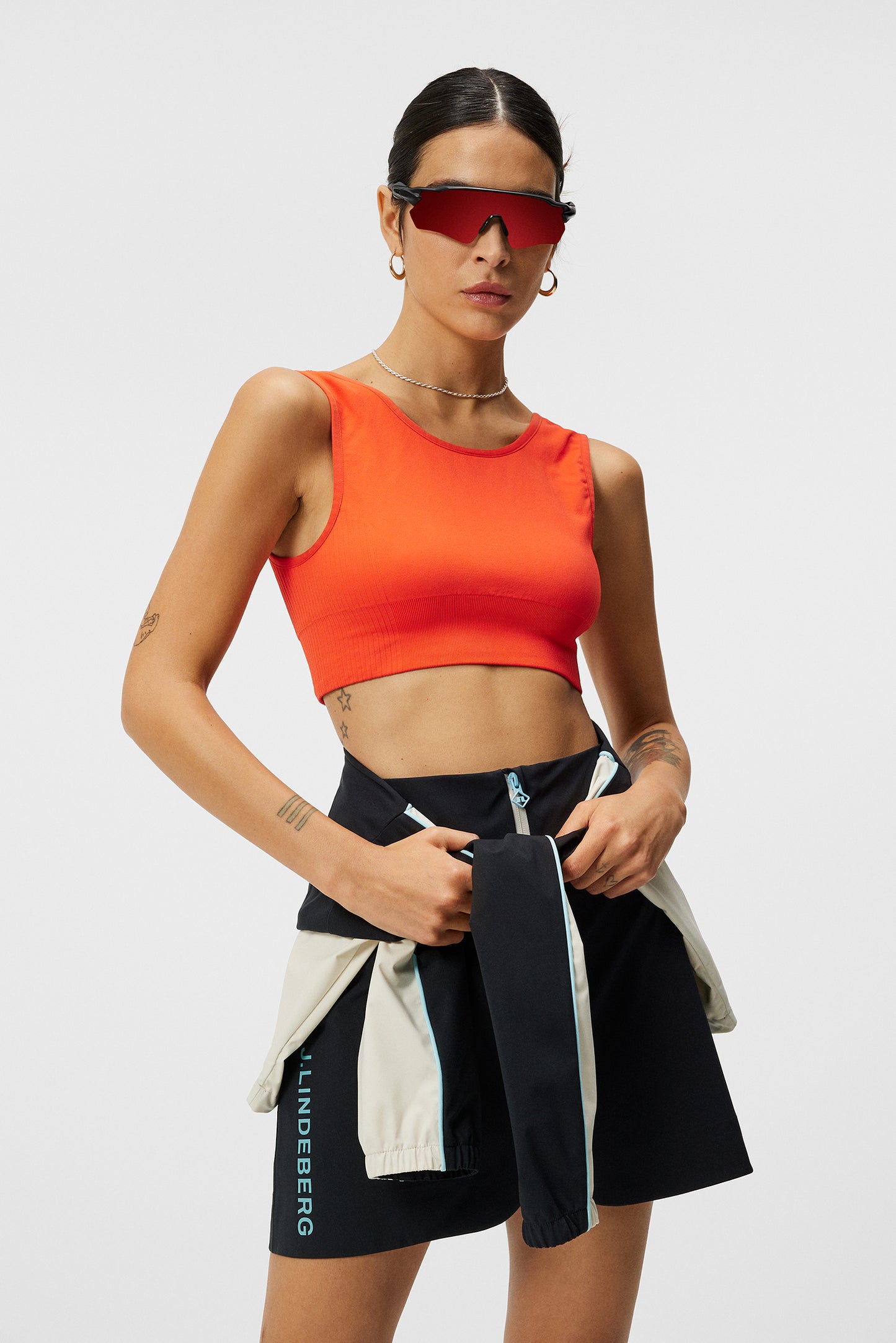 Rafiki Top in Tangerine Tango by J.Lindeberg
