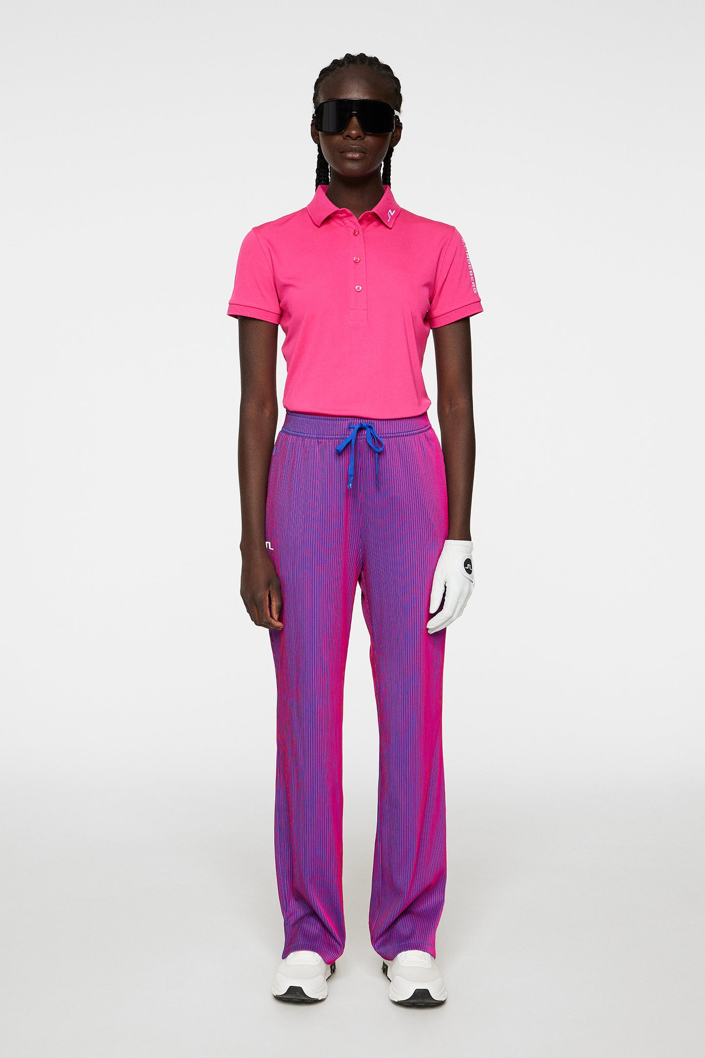 Tour Tech Polo in Pink Peacock by J.Lindeberg