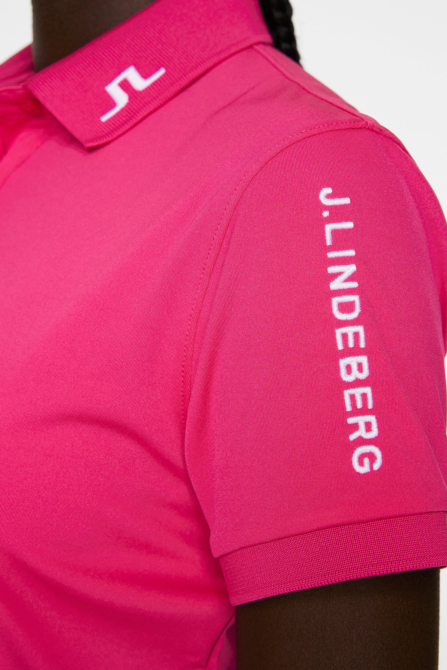 Tour Tech Polo in Pink Peacock by J.Lindeberg