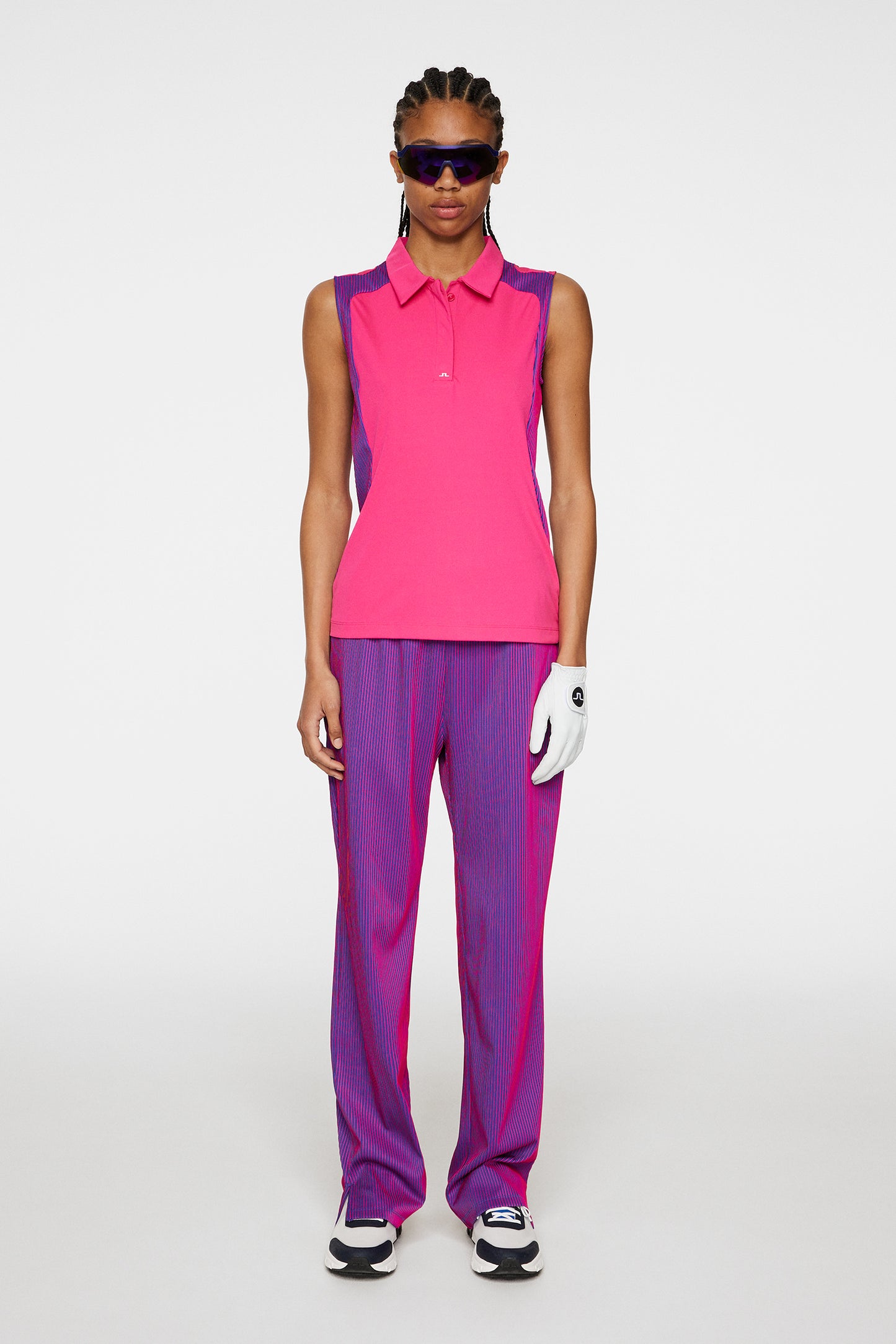 Betsy Sleeveless Polo in Pink Peacock by J.Lindeberg