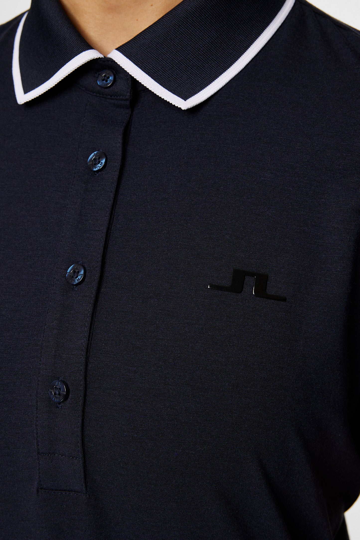 Lille Polo in Navy Melange by J.Lindeberg