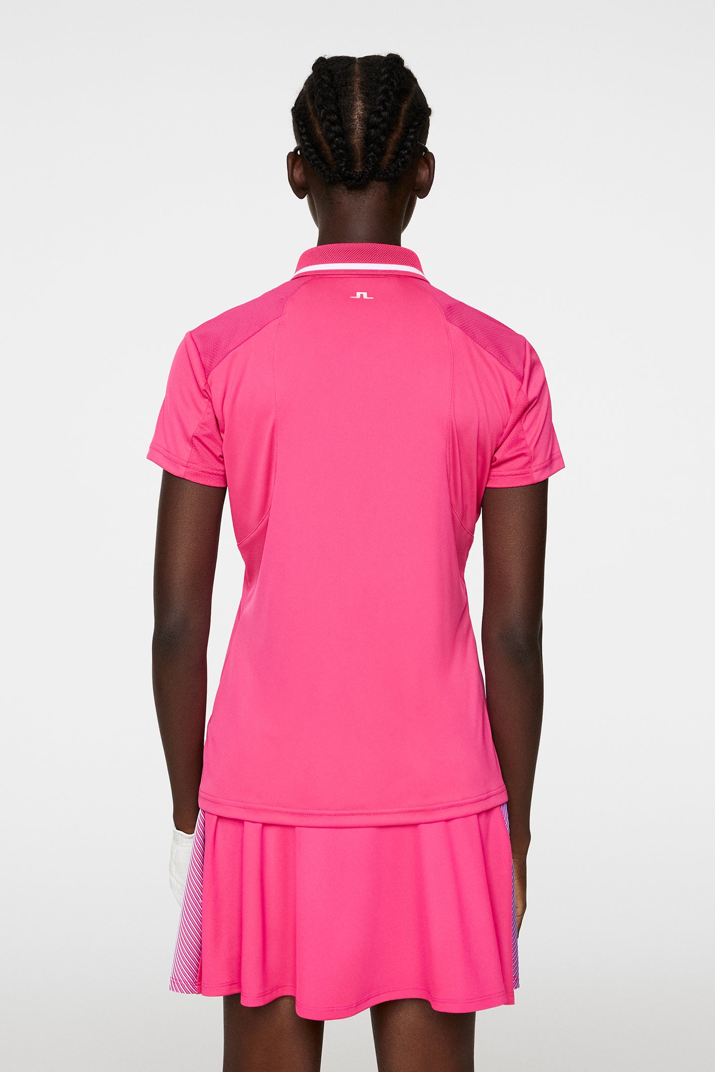 Rebecca Polo in Pink Peacock by J.Lindeberg