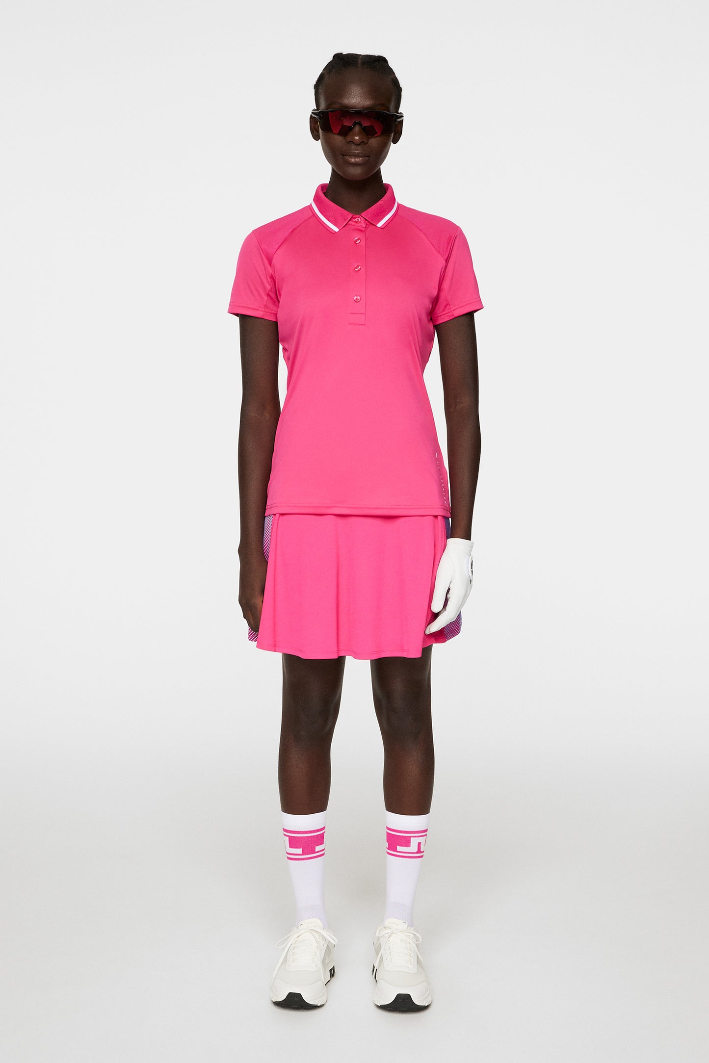 Rebecca Polo in Pink Peacock by J.Lindeberg